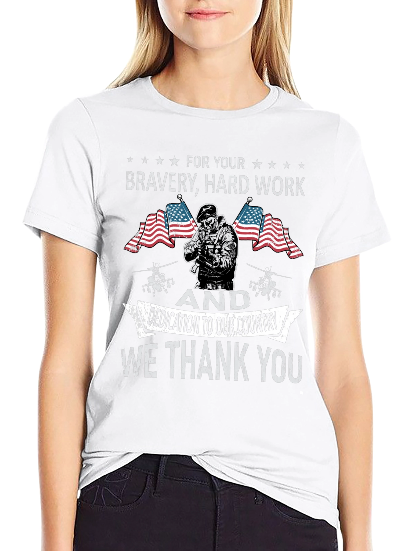 Patriotic Bravery T-Shirt - We Thank You