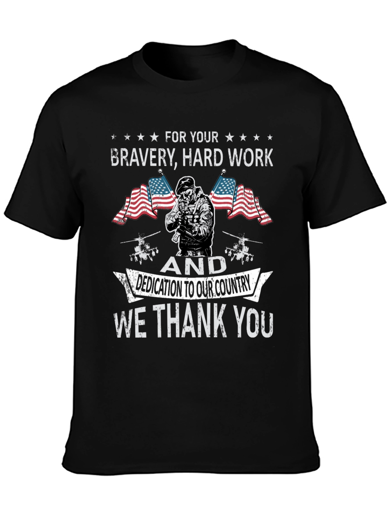 Patriotic Bravery T-Shirt - We Thank You