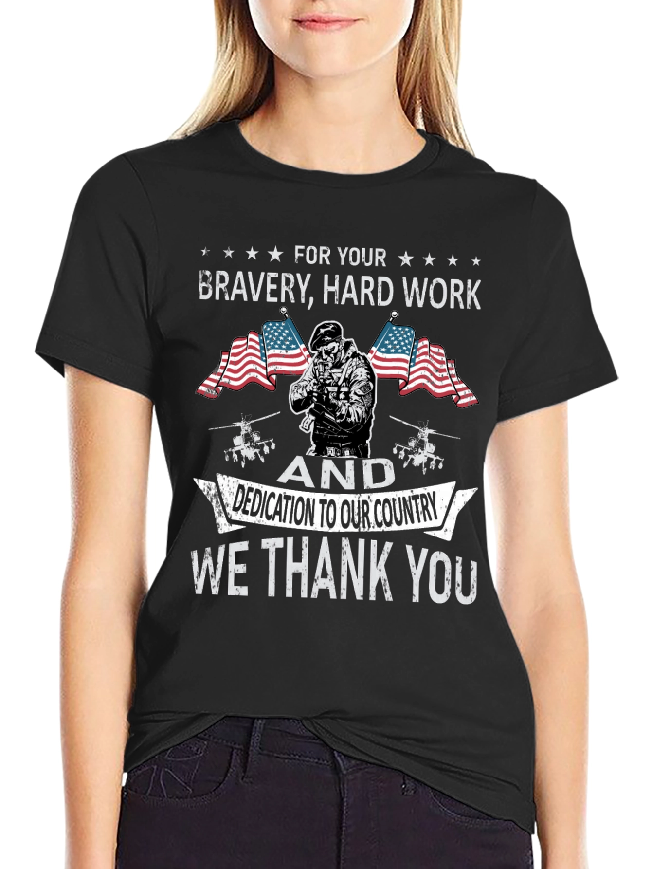 Patriotic Bravery T-Shirt - We Thank You