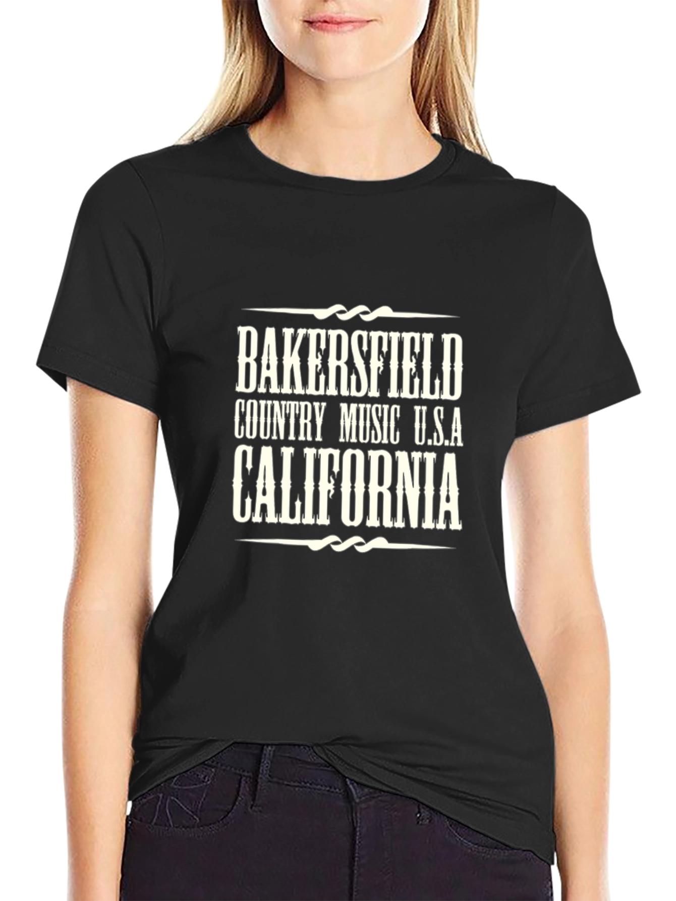 Bakersfield Country Music USA California Graphic T-Shirt