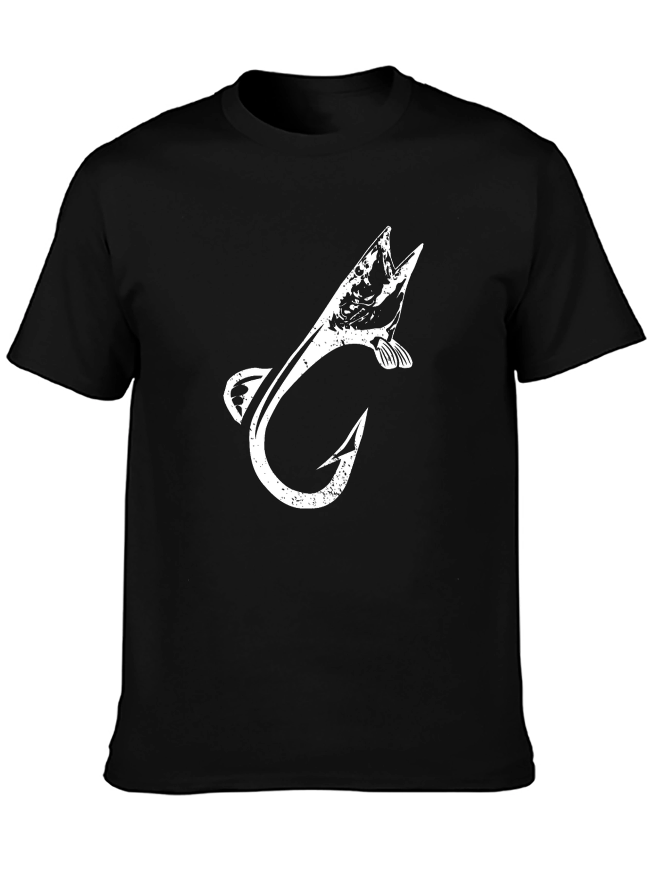 Fish Hook Graphic Tee - Stylish Fisherman T-Shirt