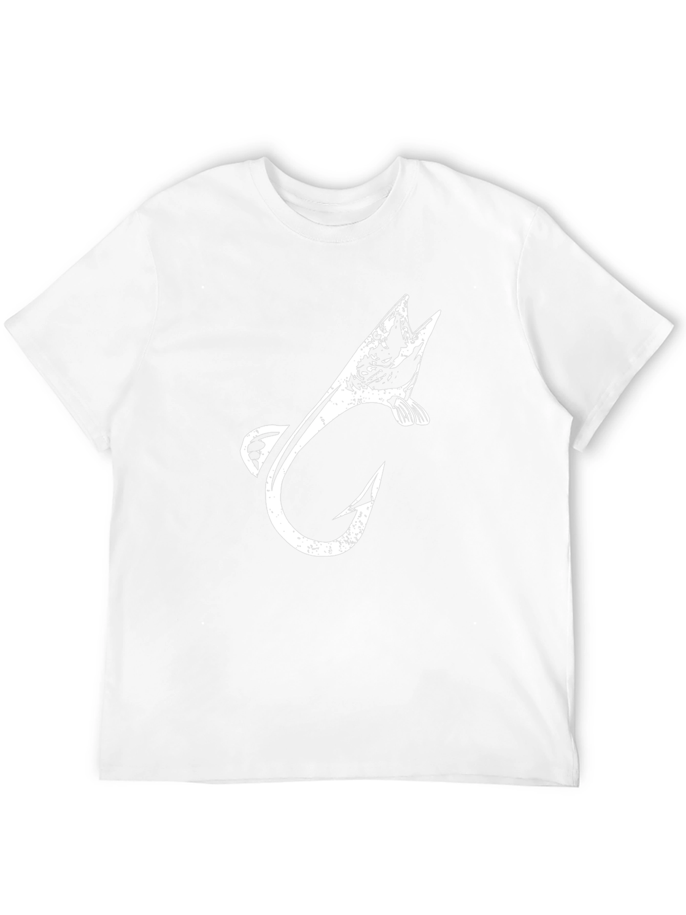 Fish Hook Graphic Tee - Stylish Fisherman T-Shirt