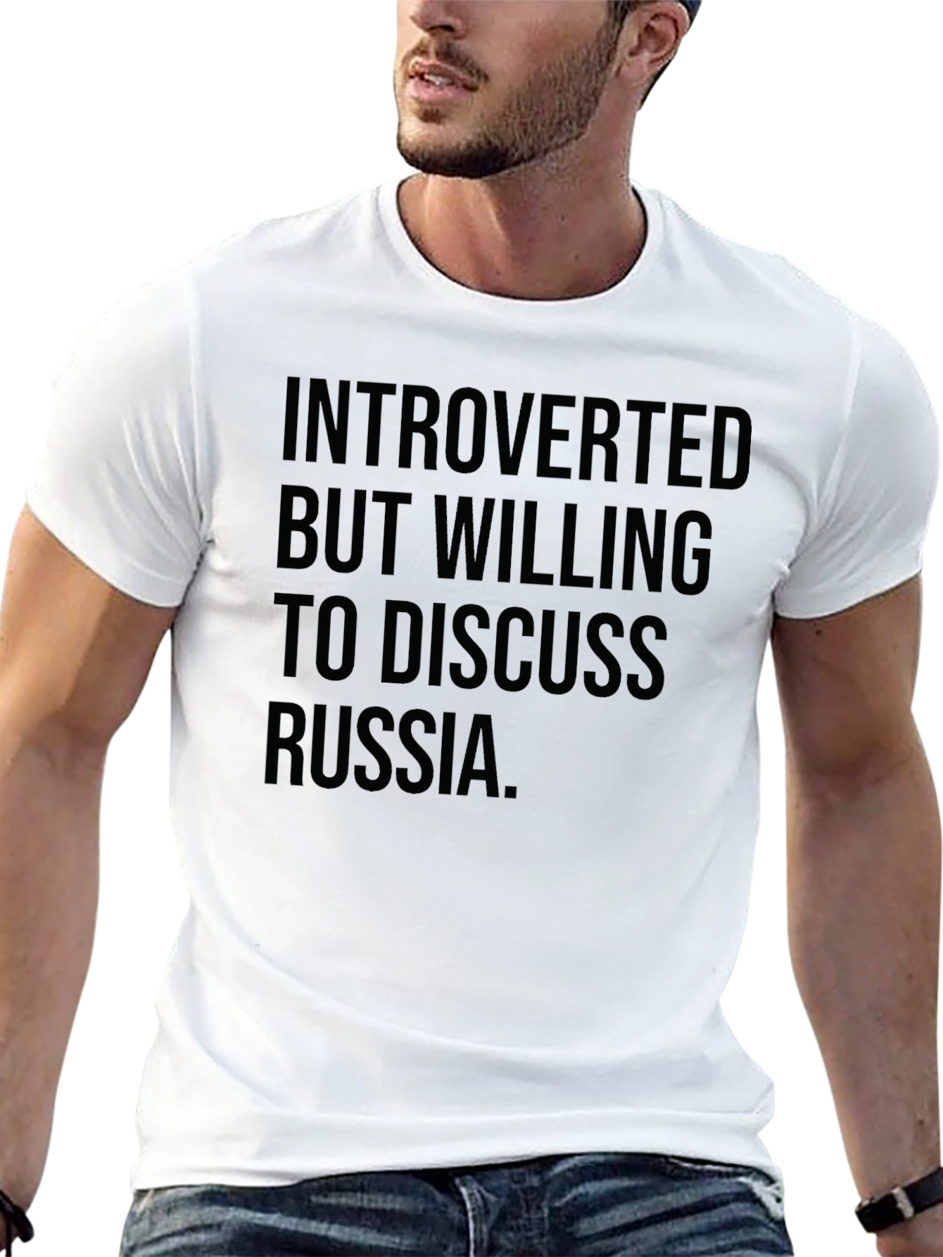 Introverted But Willing to Discuss Russia T-Shirt
