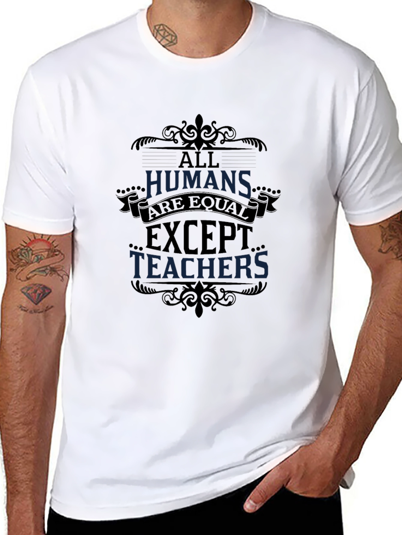All Humans Are Equal Except Teachers Graphic Tee