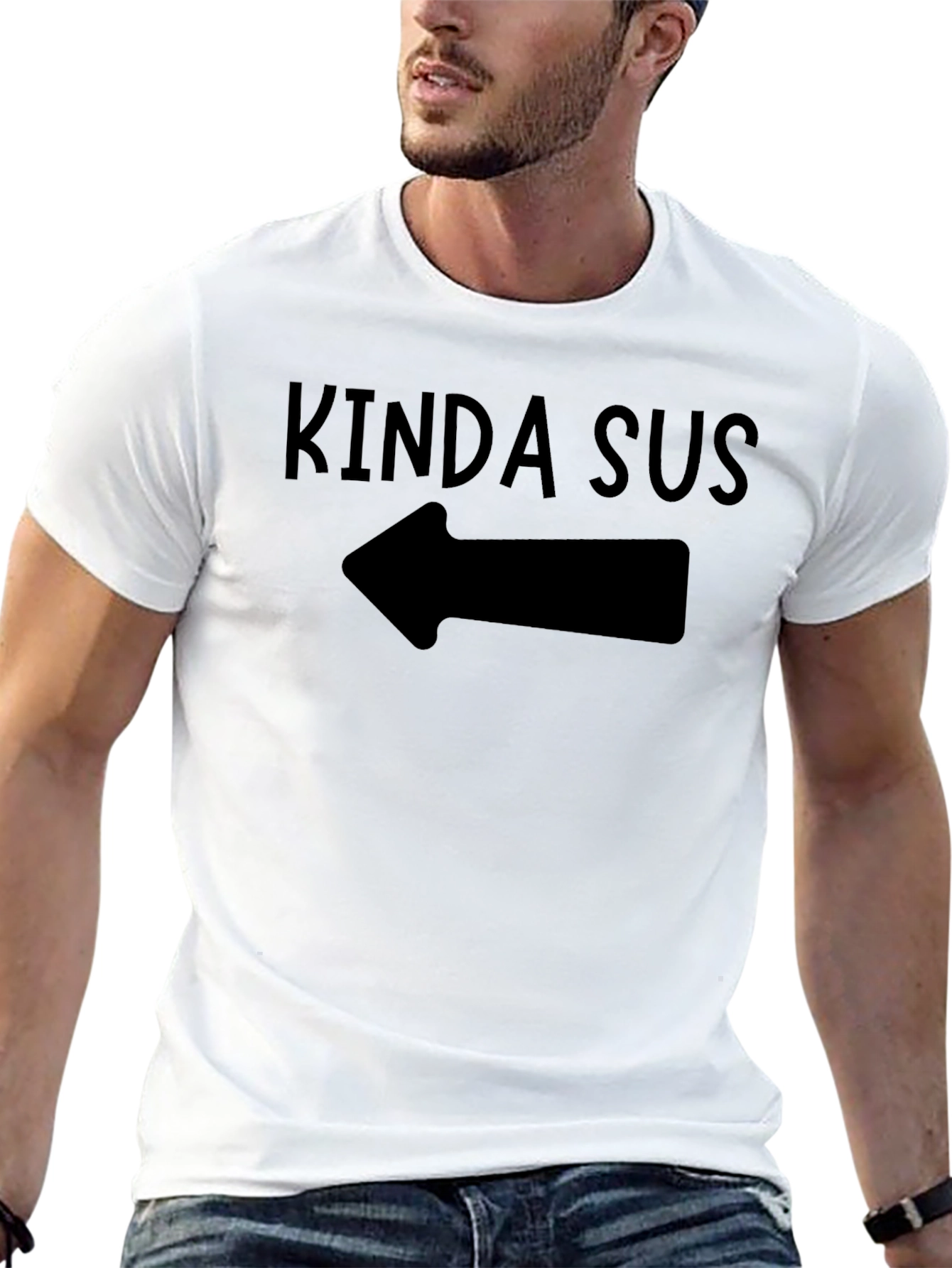 Kinda Sus Black T-Shirt