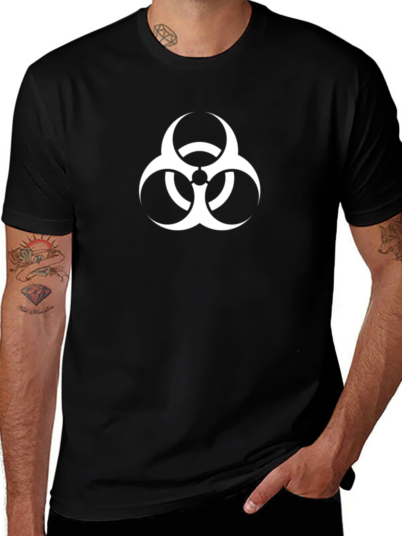 Biohazard Symbol Black T-Shirt