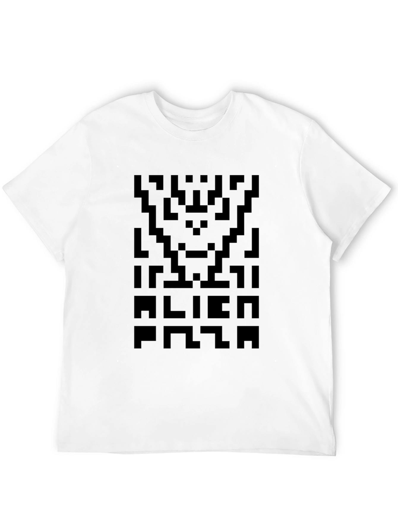 Pixel Alien Plaza Black T-Shirt