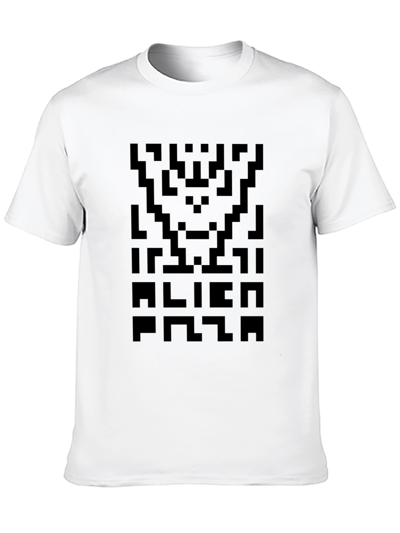 Pixel Alien Plaza Black T-Shirt
