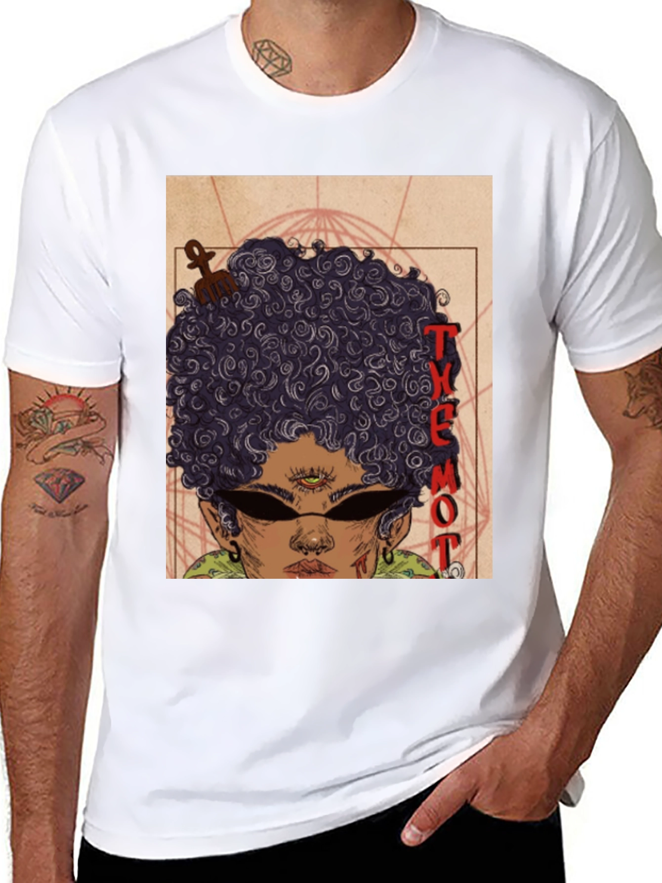 Themot T-Shirt Black Graphic Tee