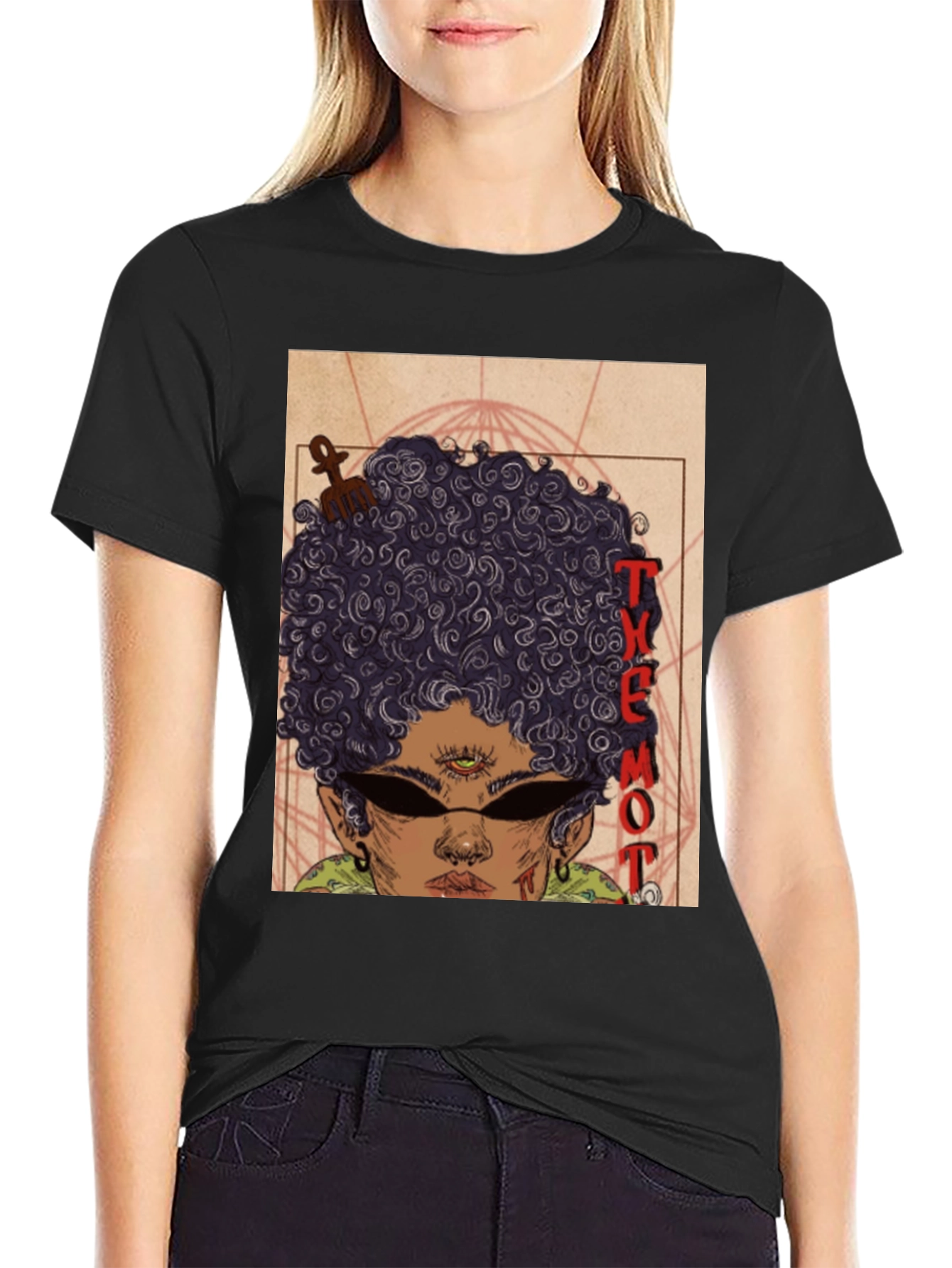 Themot T-Shirt Black Graphic Tee