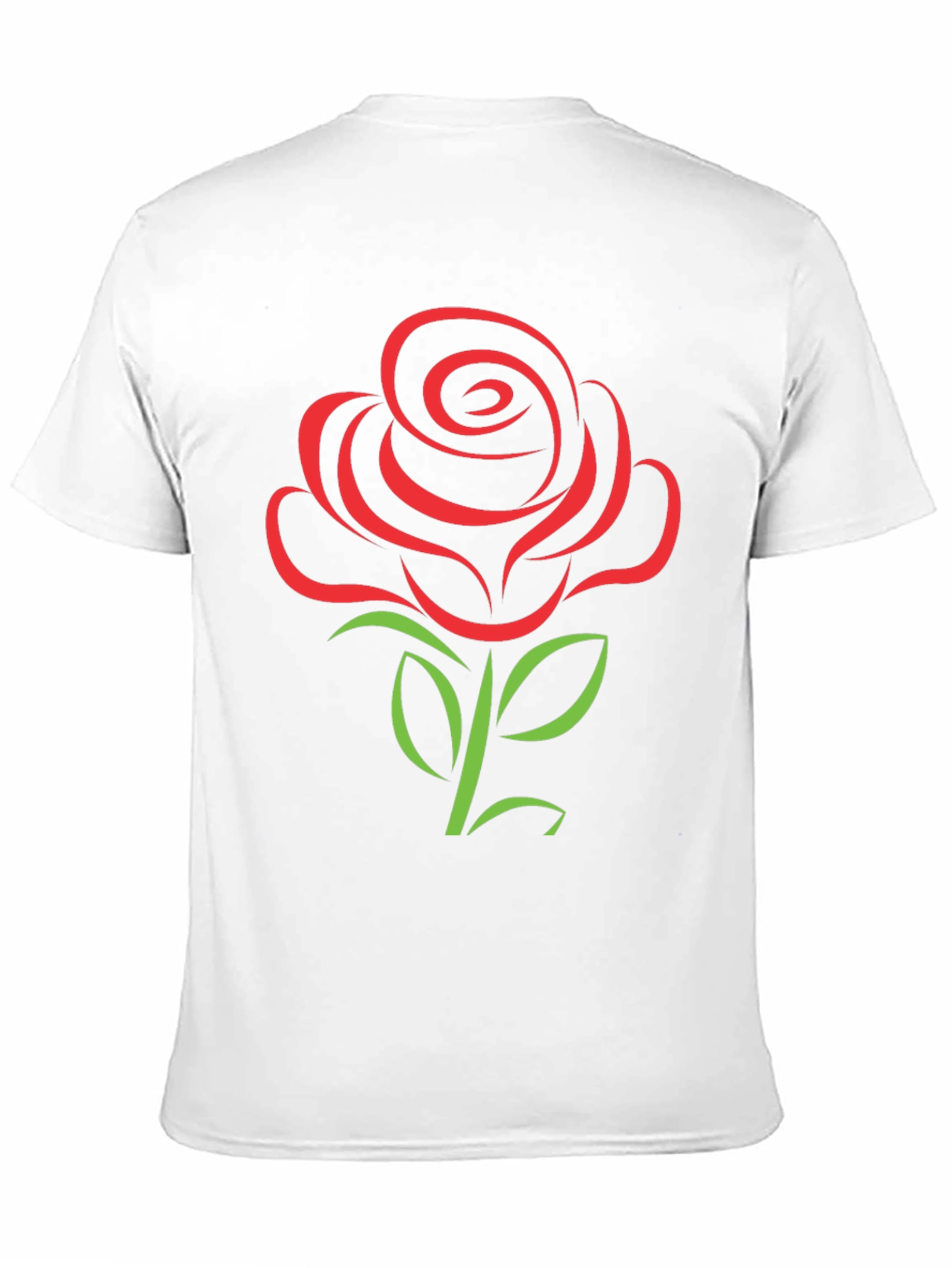 Rose Graphic Tee - Black Short Sleeve T-Shirt