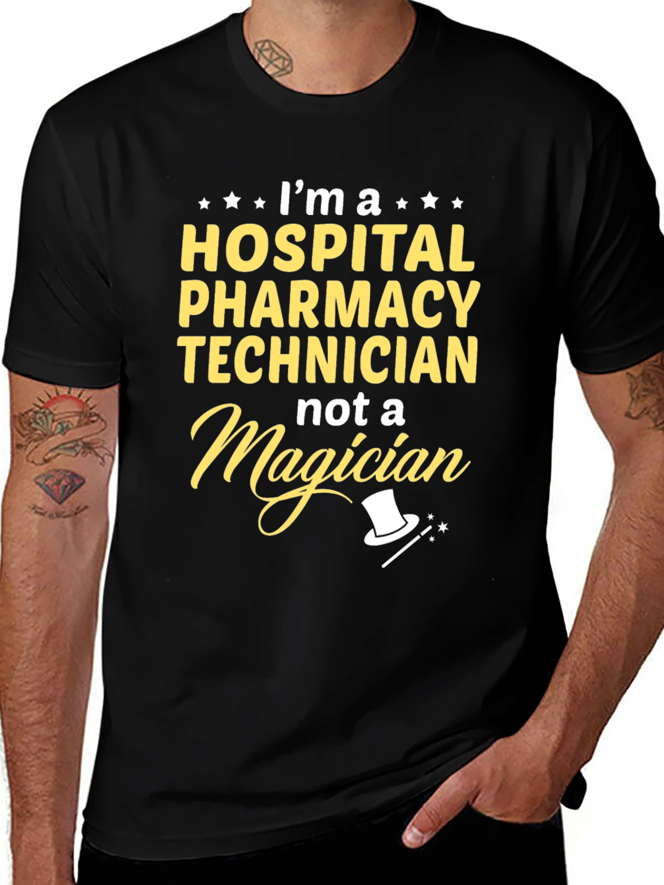 Hospital Pharmacy Technician T-Shirt - Not a Magician