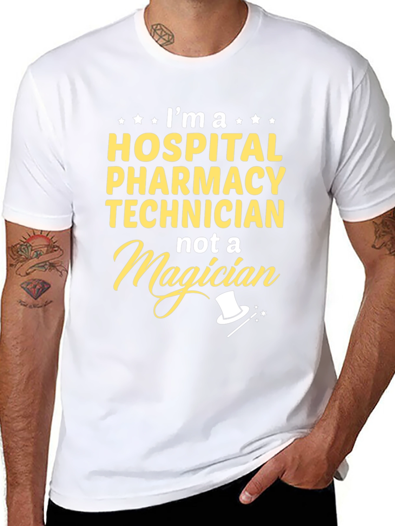 Hospital Pharmacy Technician T-Shirt - Not a Magician