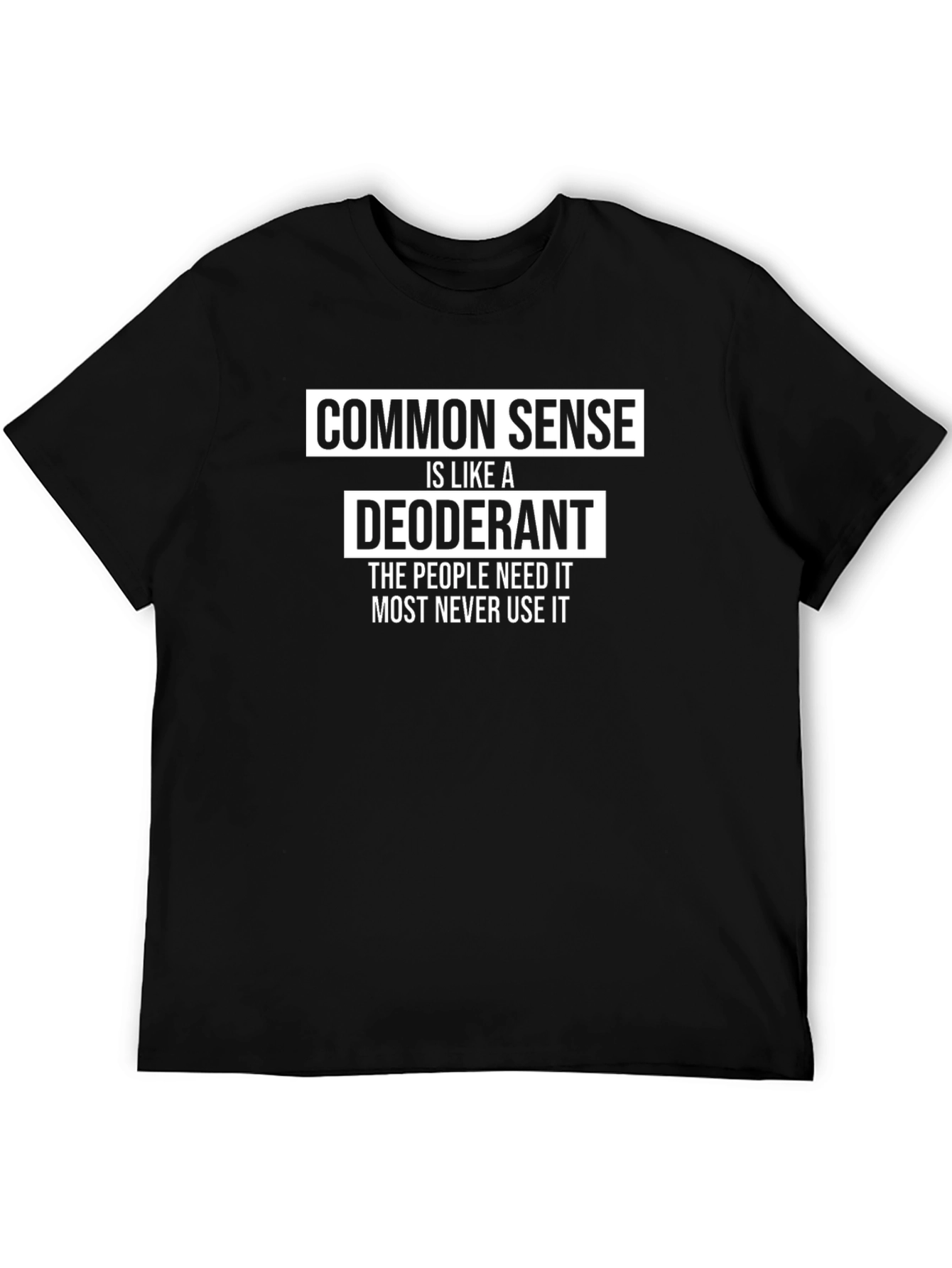 Common Sense Deodorant Graphic T-Shirt