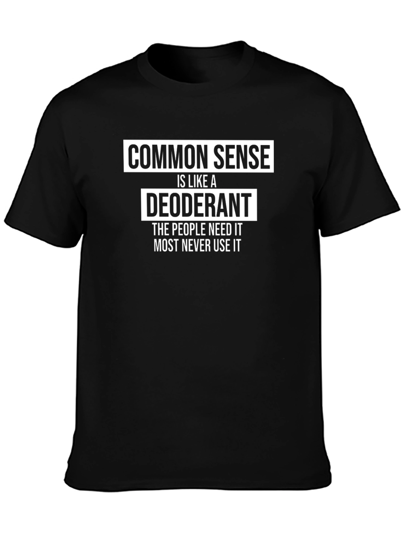 Common Sense Deodorant Graphic T-Shirt