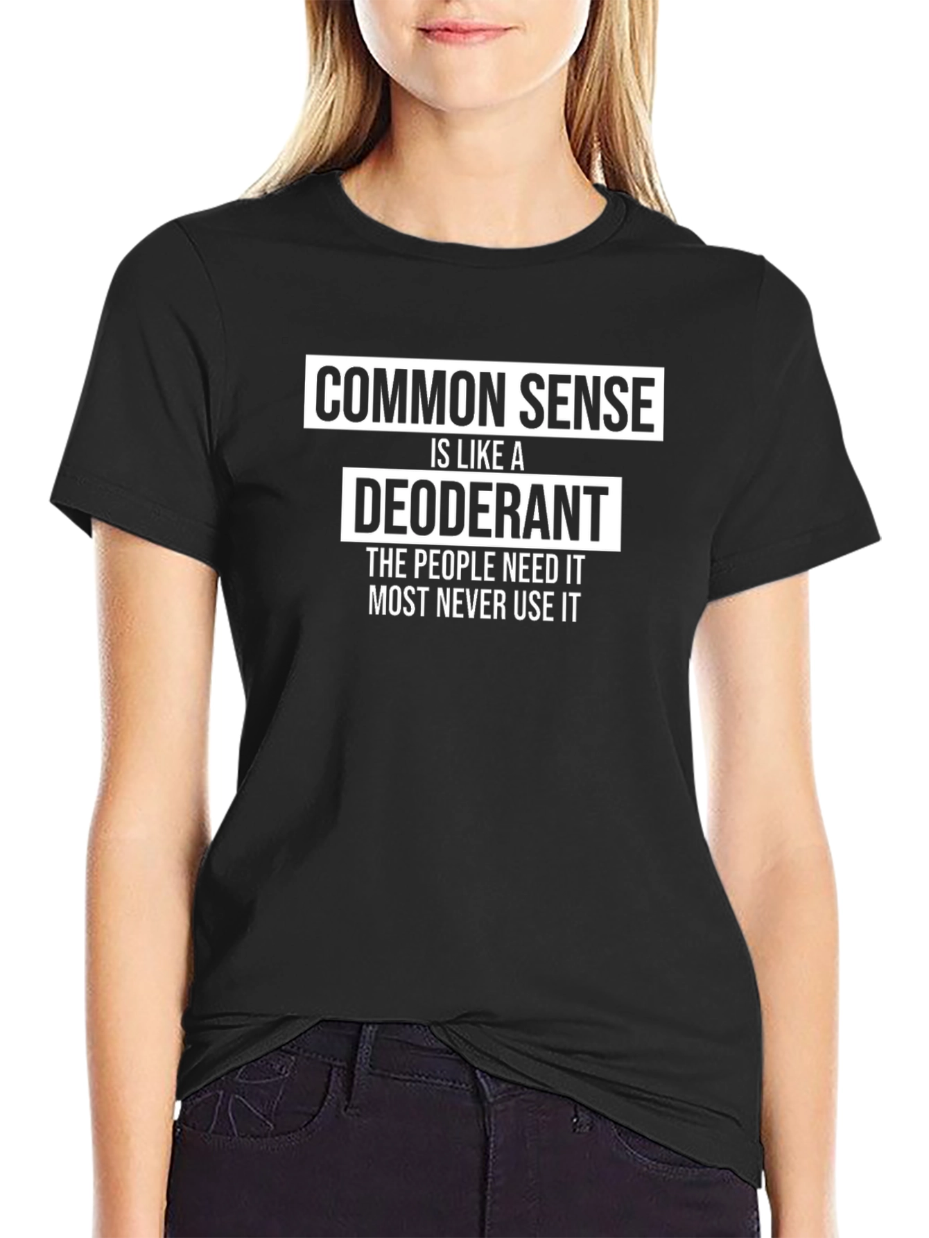 Common Sense Deodorant Graphic T-Shirt