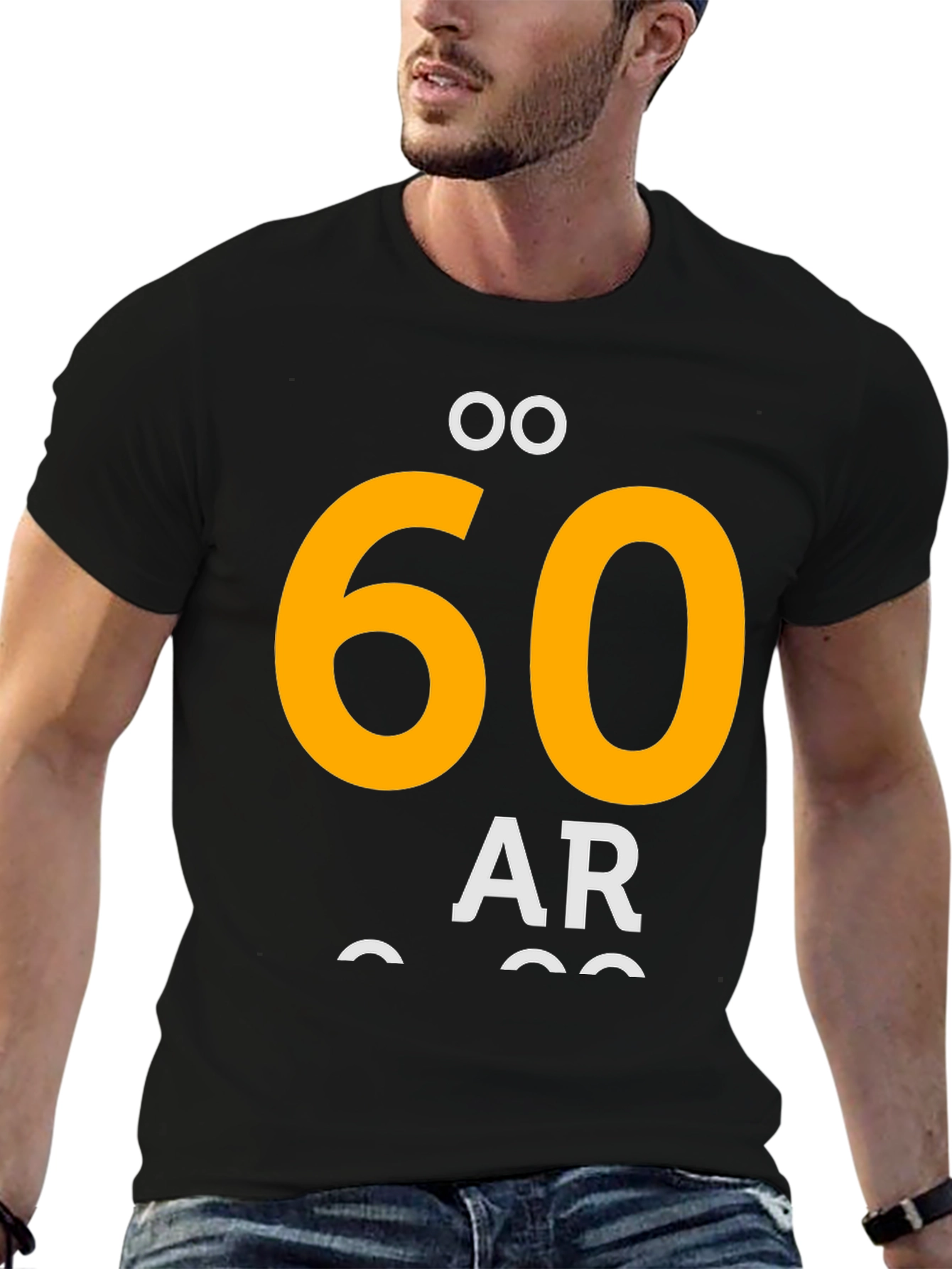 60 År Black Graphic T-Shirt
