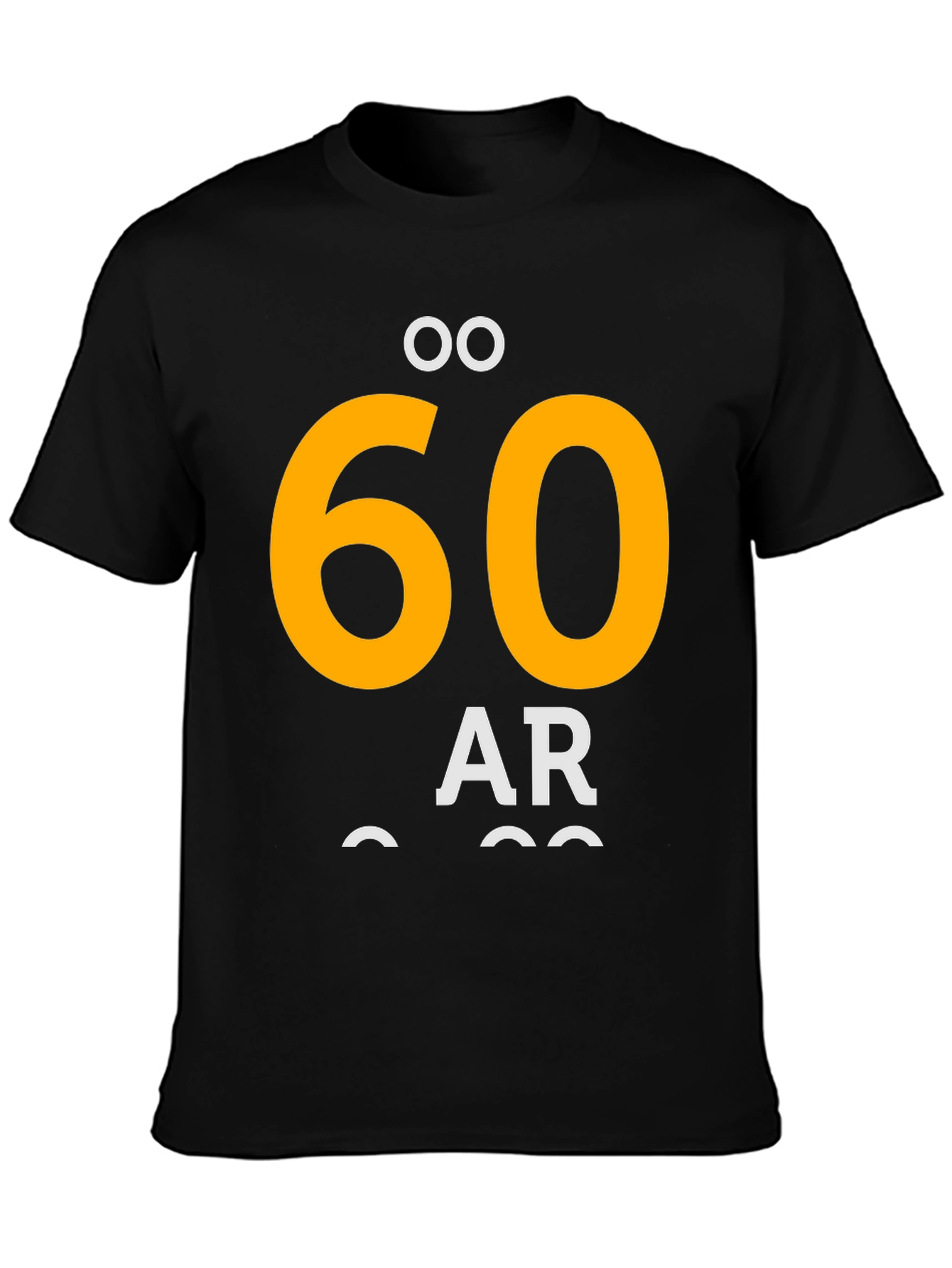 60 År Black Graphic T-Shirt