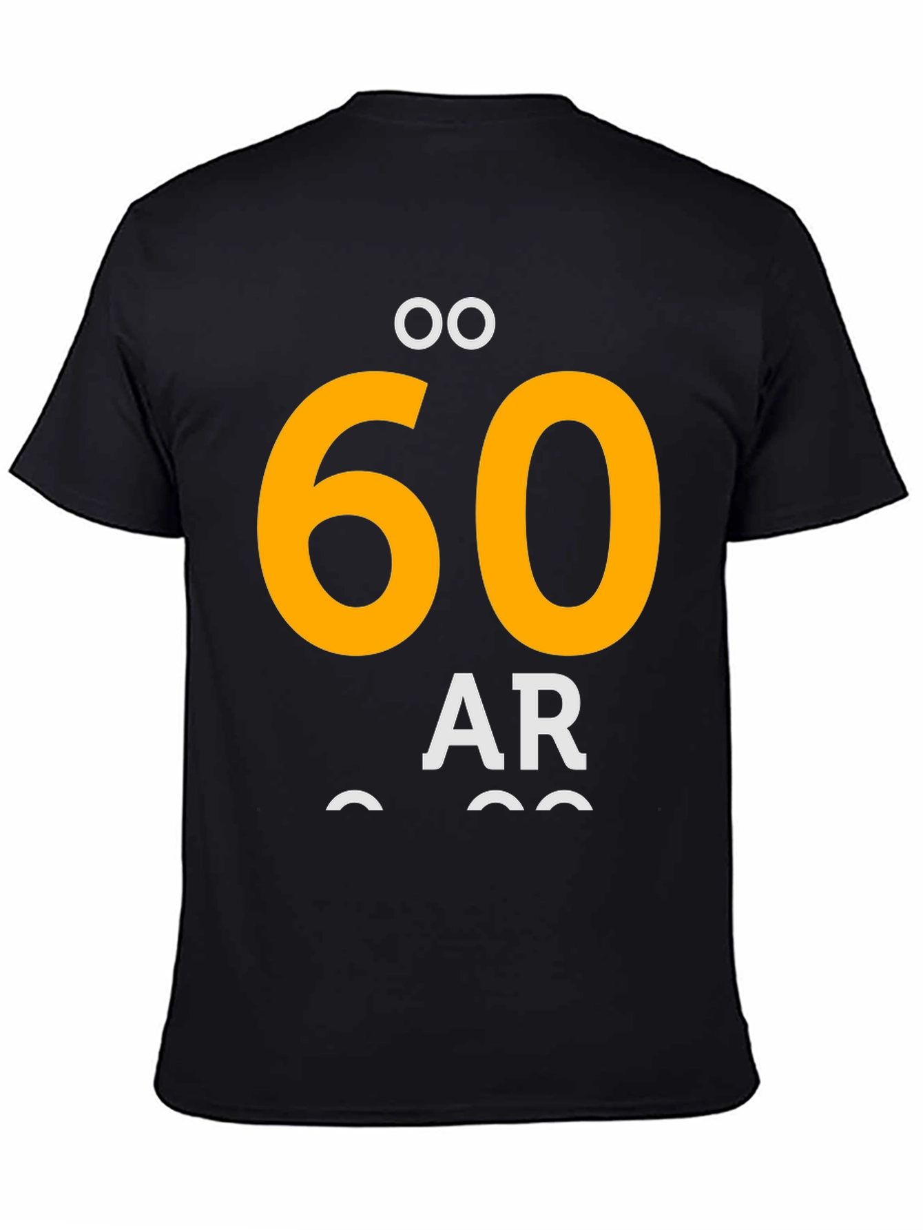 60 År Black Graphic T-Shirt