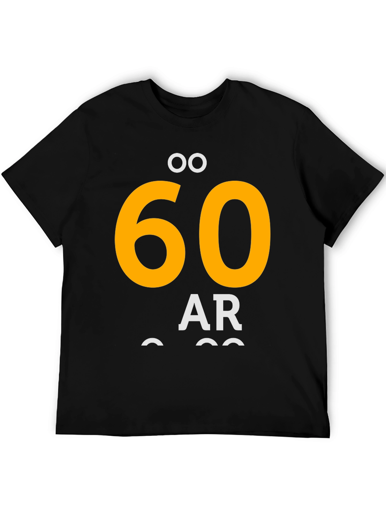 60 År Black Graphic T-Shirt