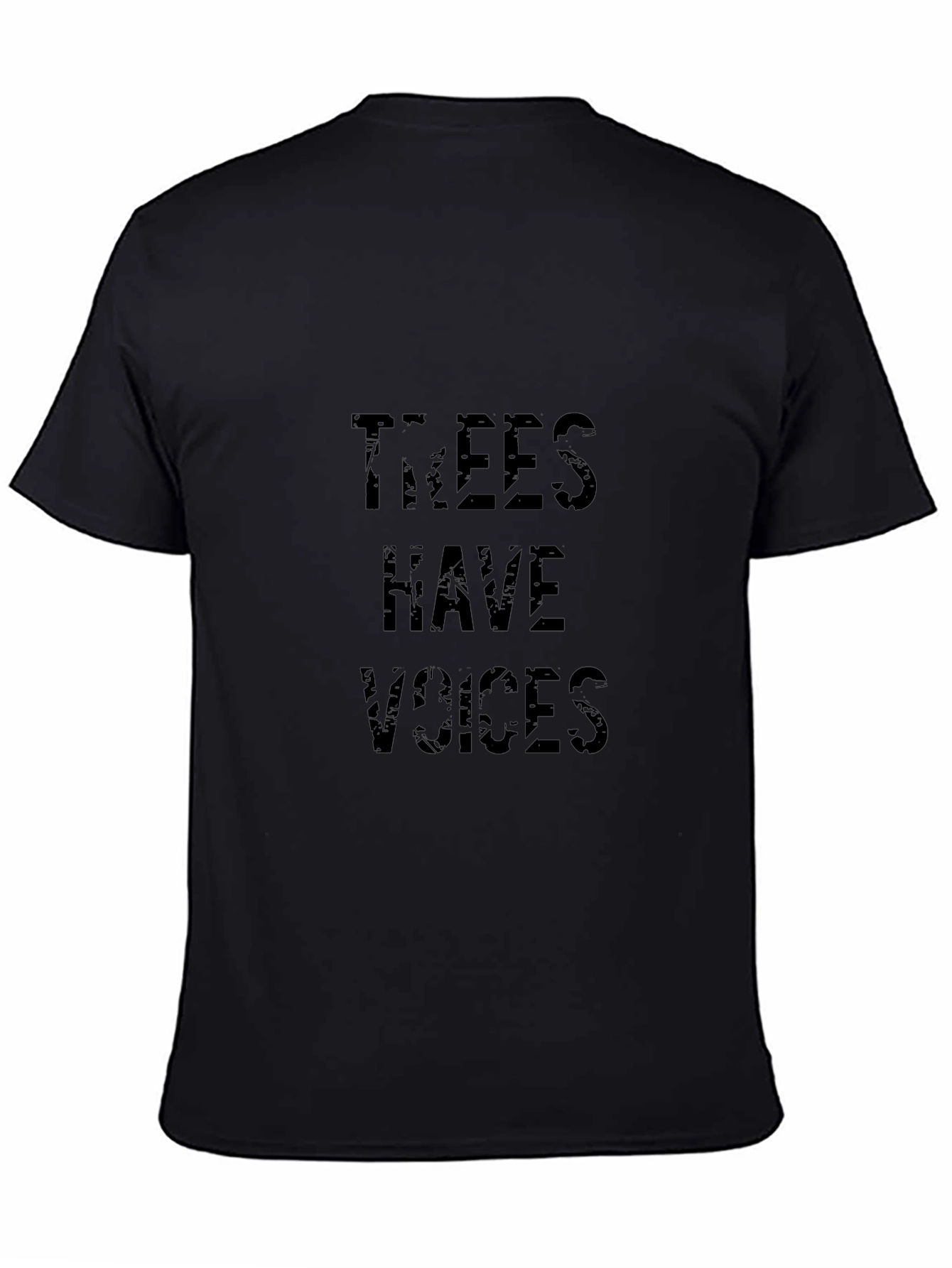 Trees Have Voices Black Graphic Tee