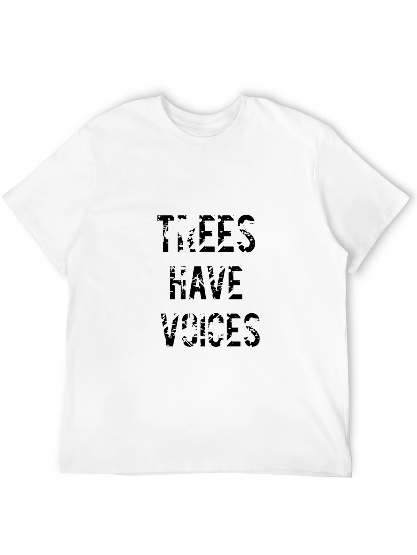 Trees Have Voices Black Graphic Tee