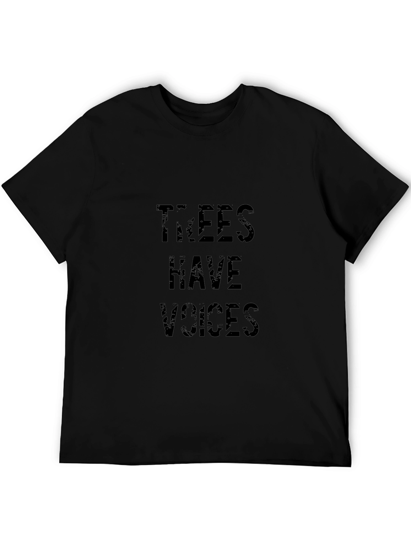Trees Have Voices Black Graphic Tee