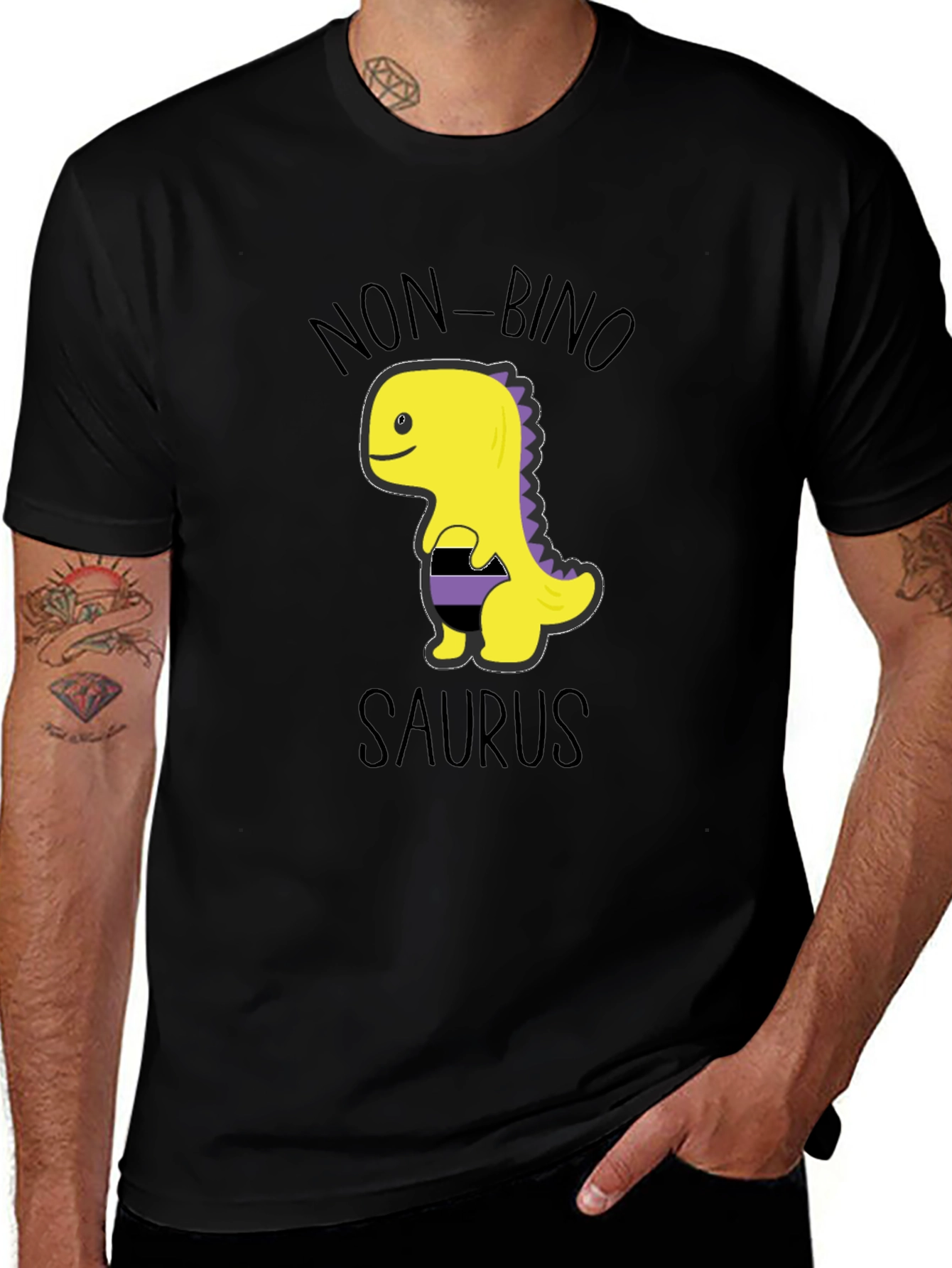 Non-Binary Pride Dinosaur T-Shirt
