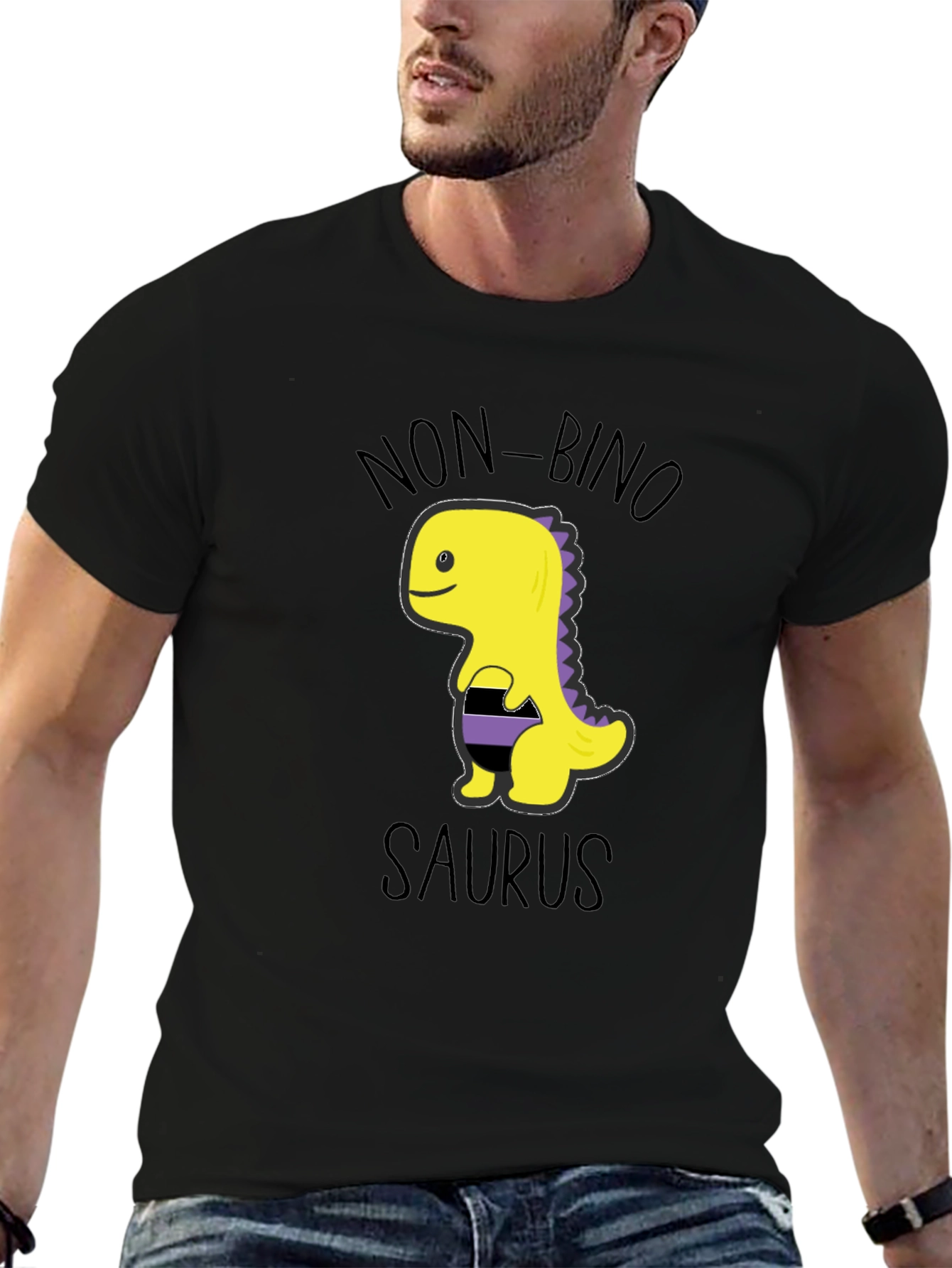 Non-Binary Pride Dinosaur T-Shirt