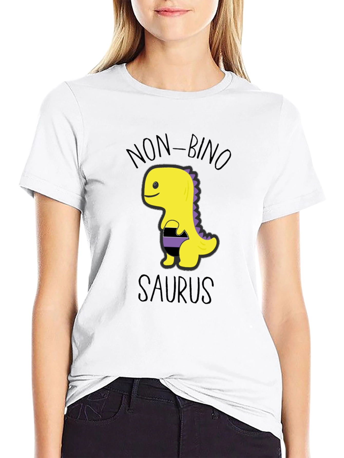 Non-Binary Pride Dinosaur T-Shirt