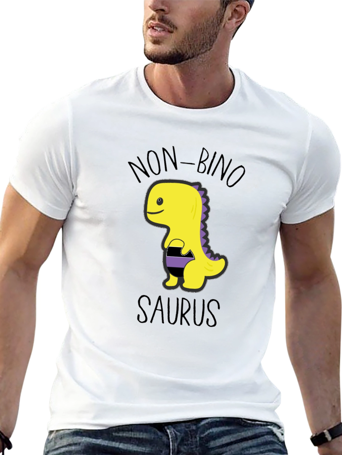 Non-Binary Pride Dinosaur T-Shirt