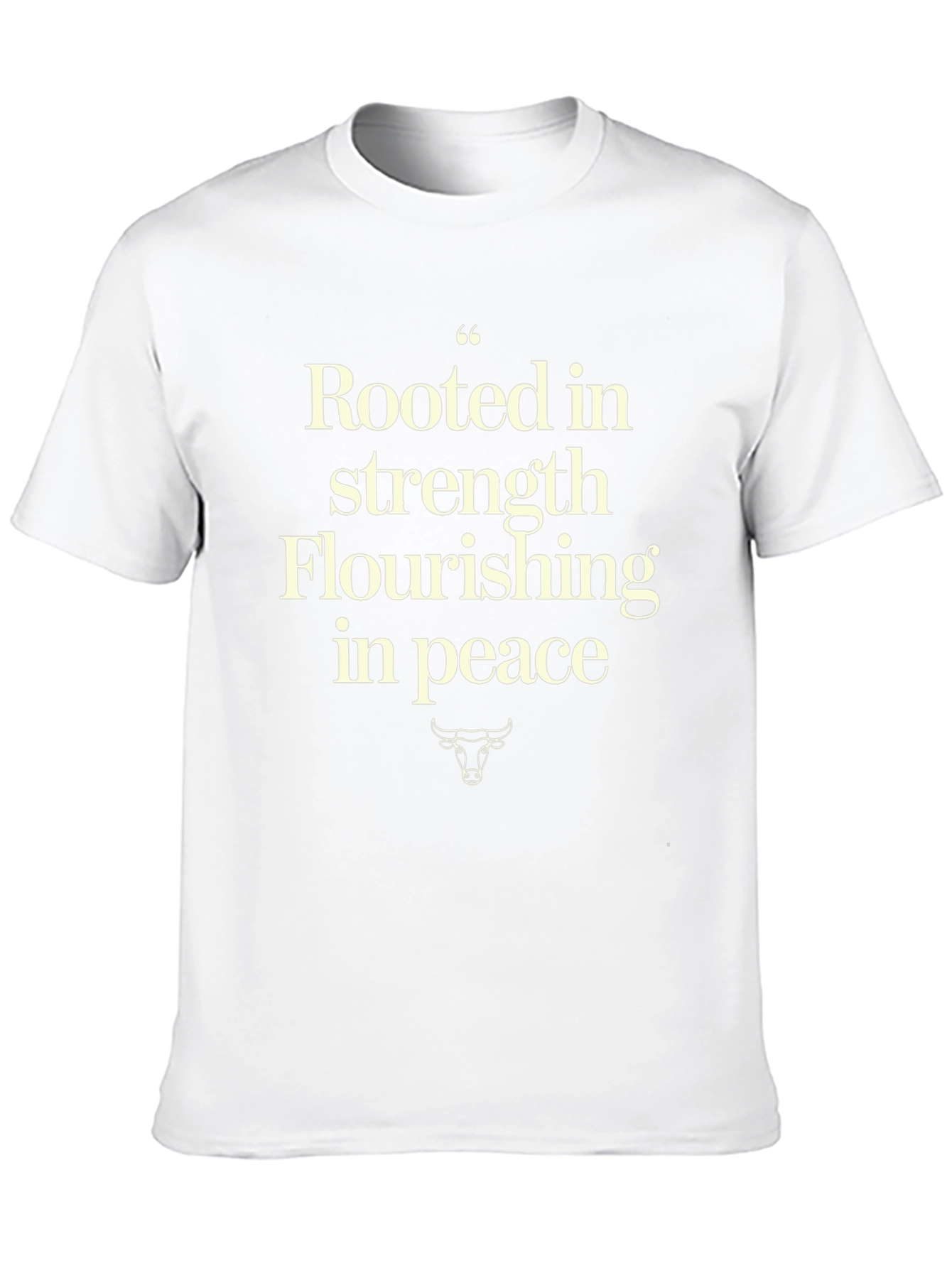 Rooted in Strength Graphic Tee - Black Casual T-Shirt