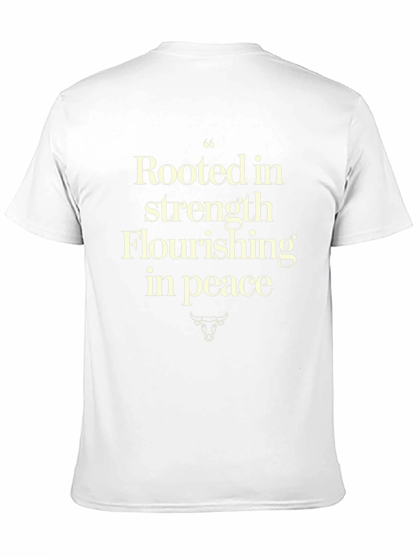 Rooted in Strength Graphic Tee - Black Casual T-Shirt