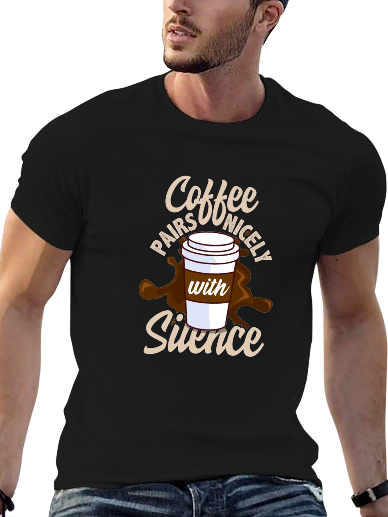 Coffee and Silence Graphic Tee