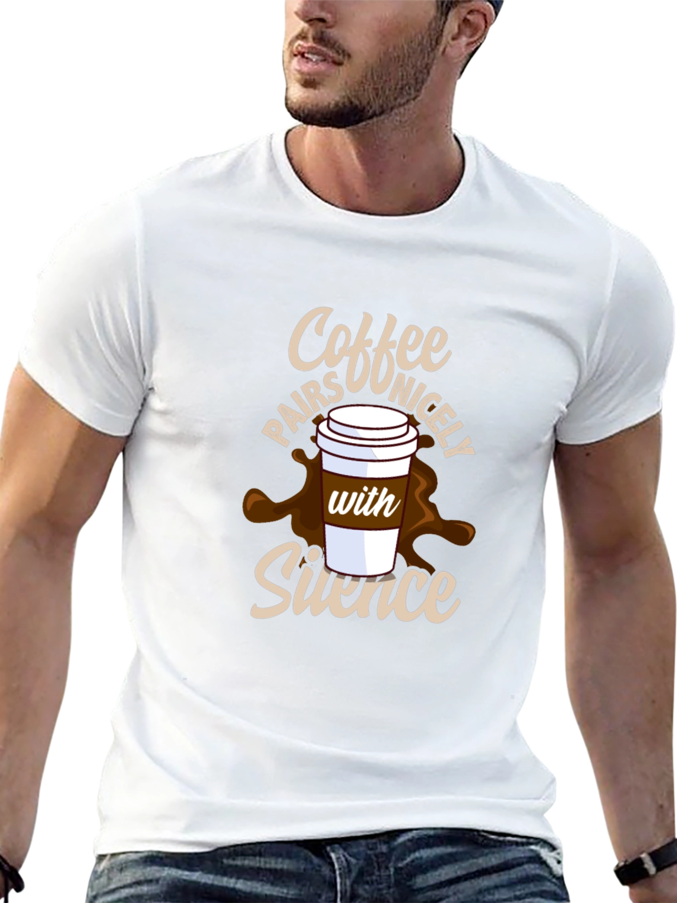 Coffee and Silence Graphic Tee