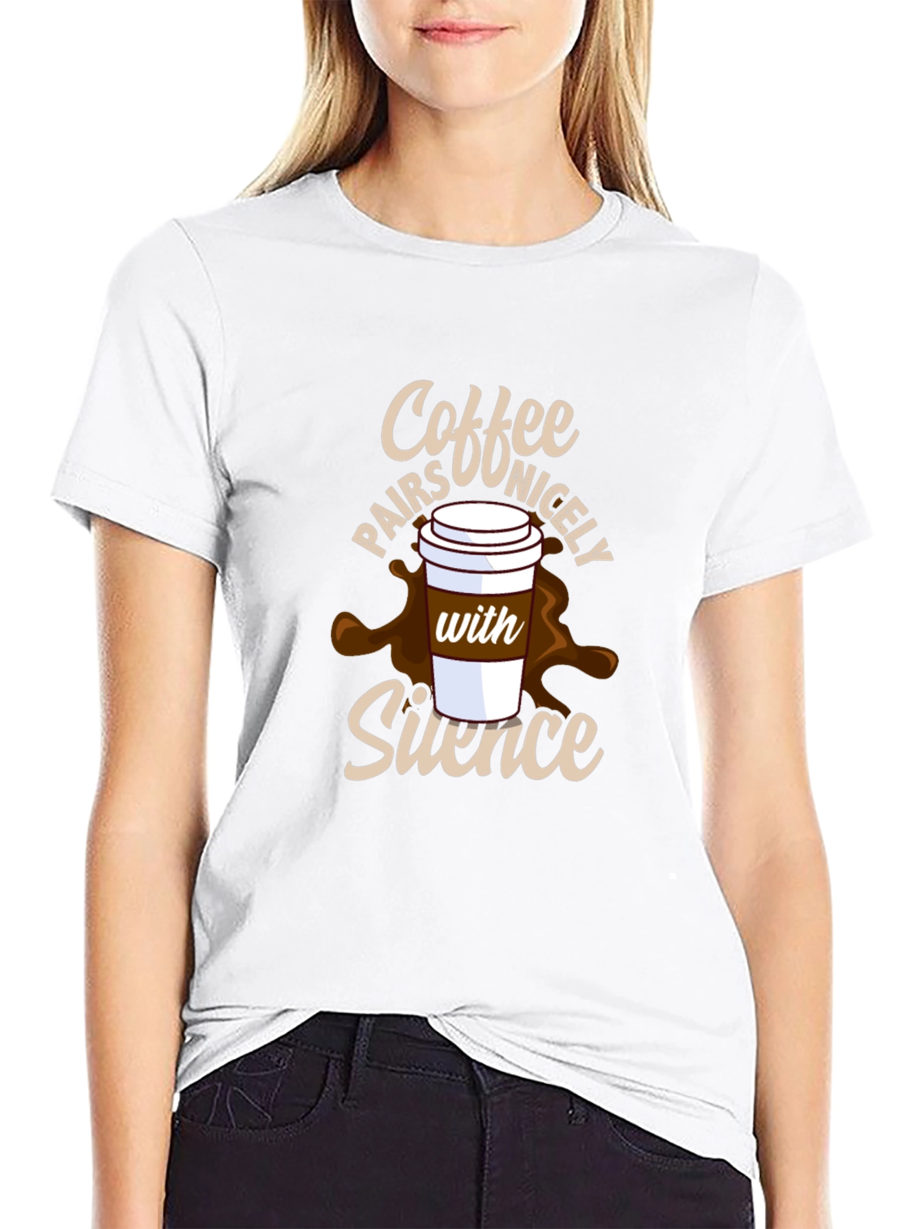 Coffee and Silence Graphic Tee
