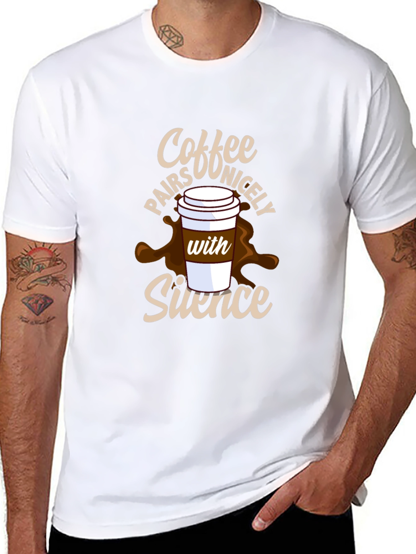 Coffee and Silence Graphic Tee