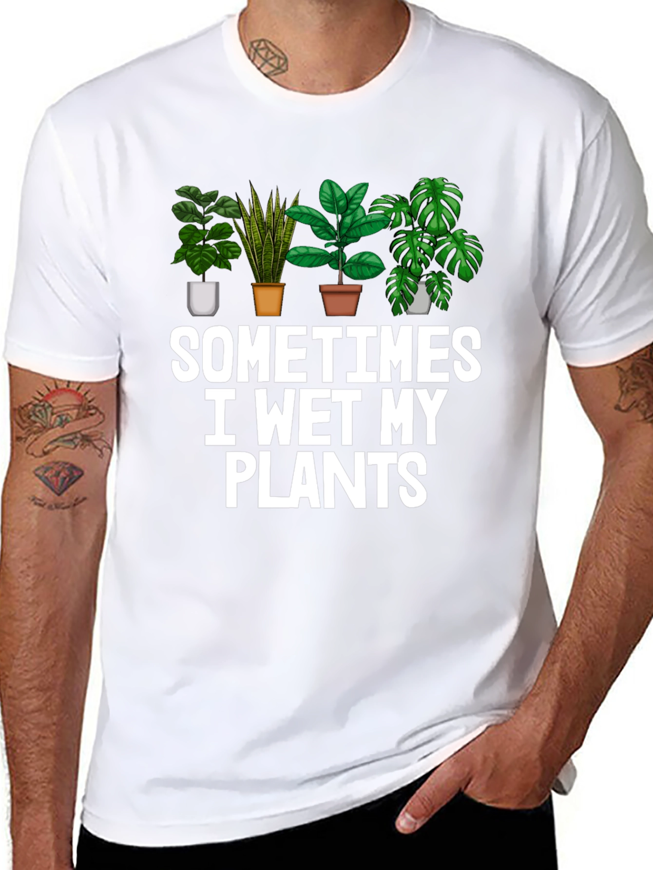 Funny I Wet My Plants T-Shirt