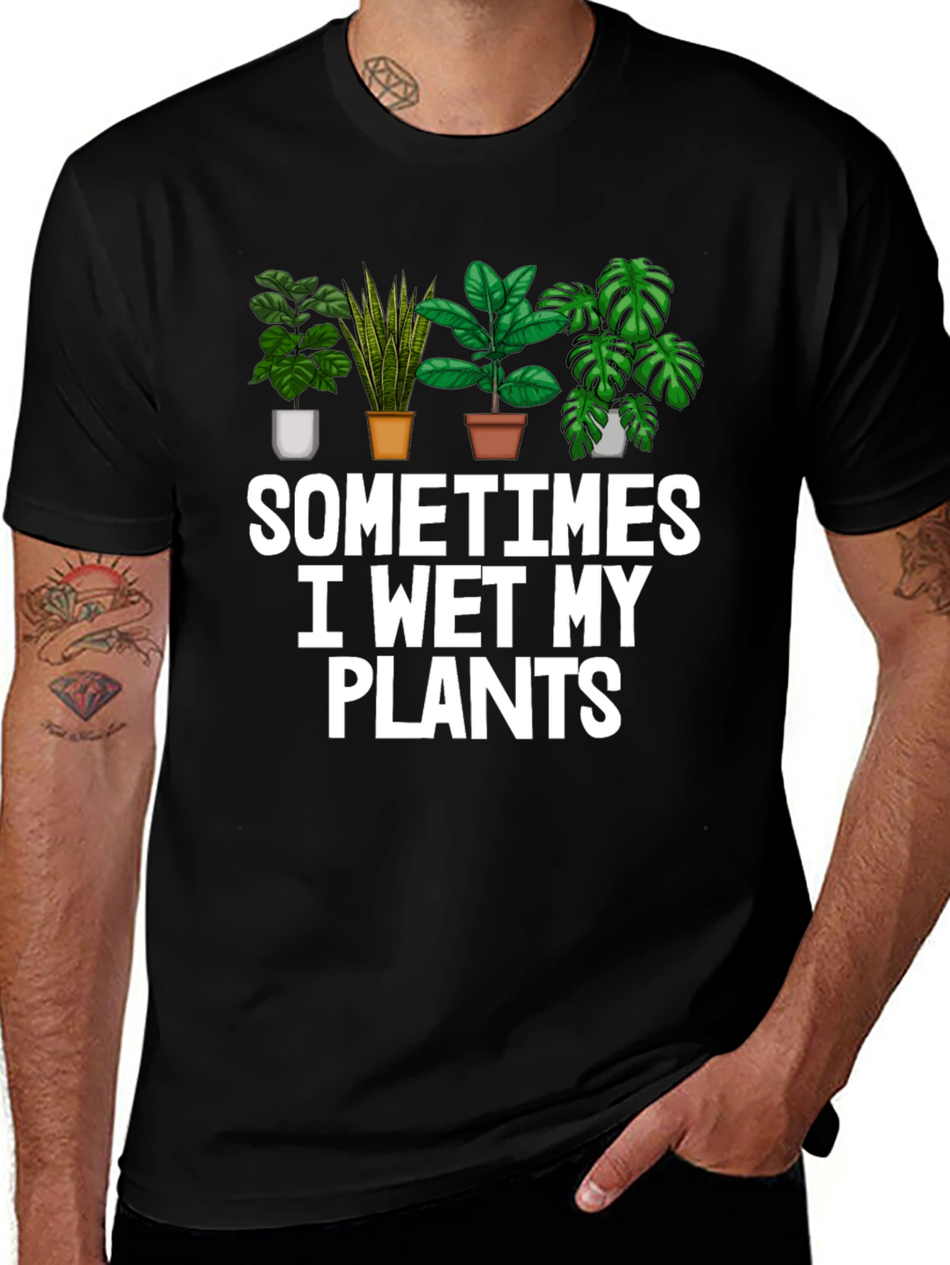 Funny I Wet My Plants T-Shirt