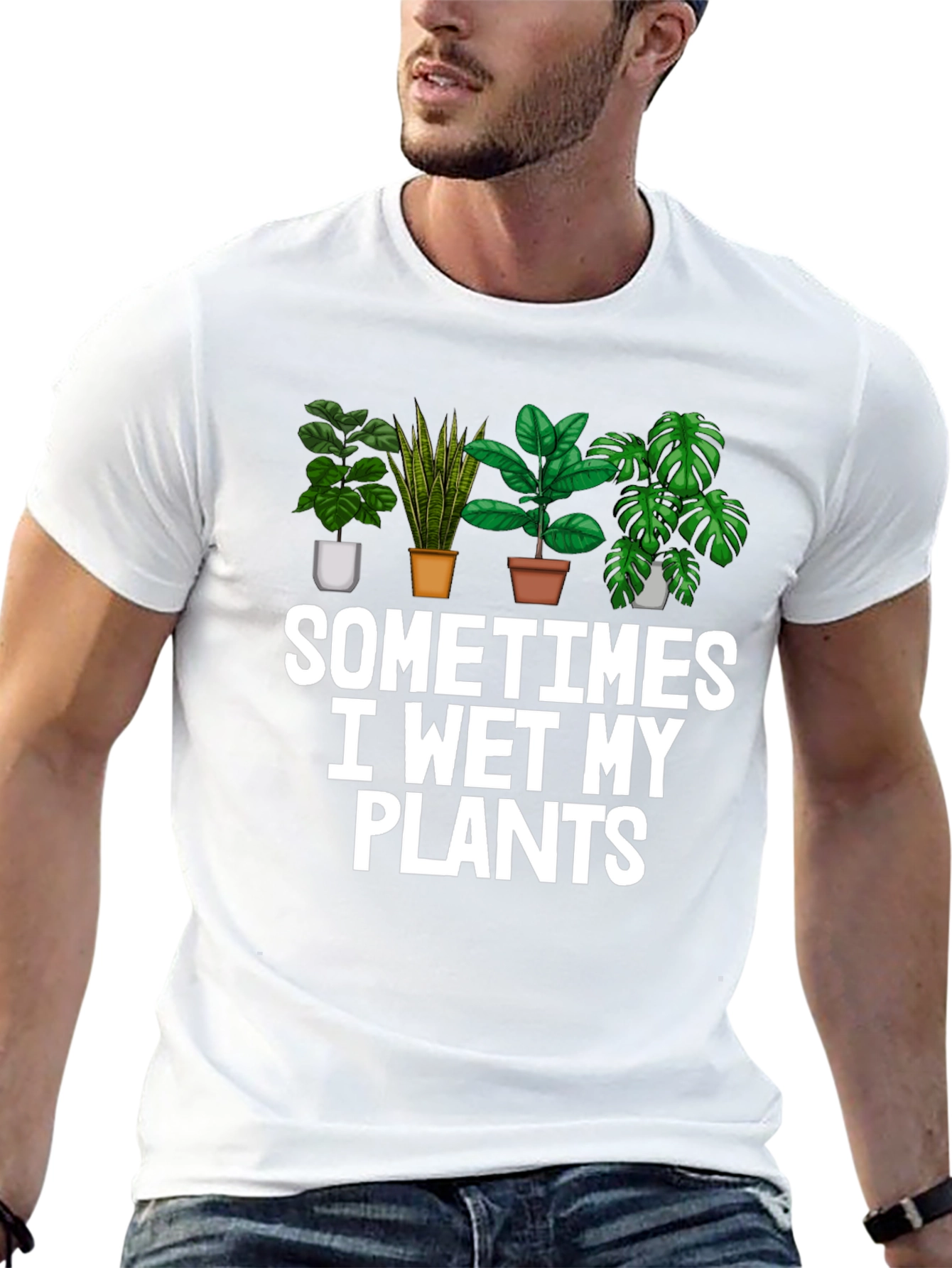 Funny I Wet My Plants T-Shirt