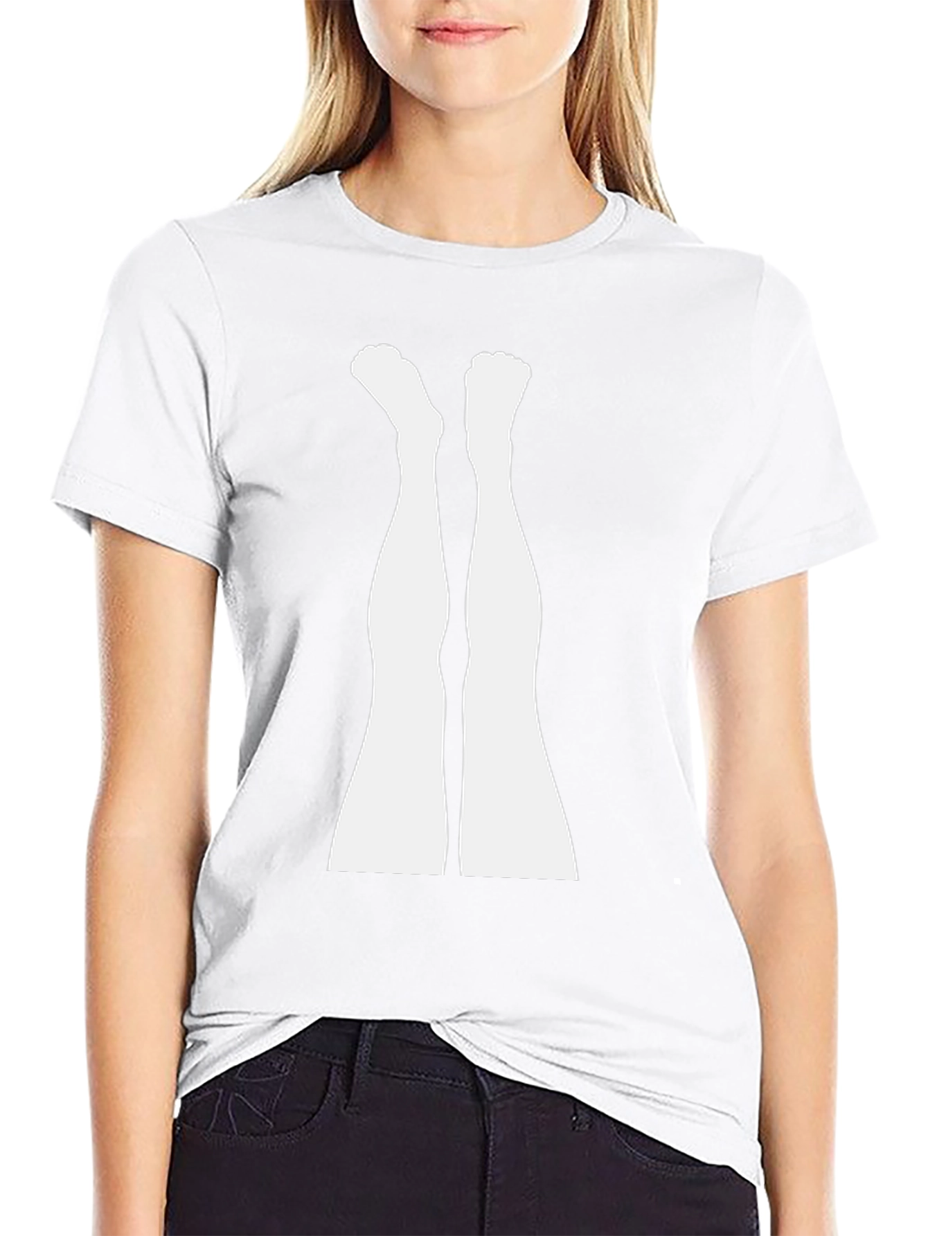 Upside Down Legs Graphic Tee - Funny Unisex T-Shirt