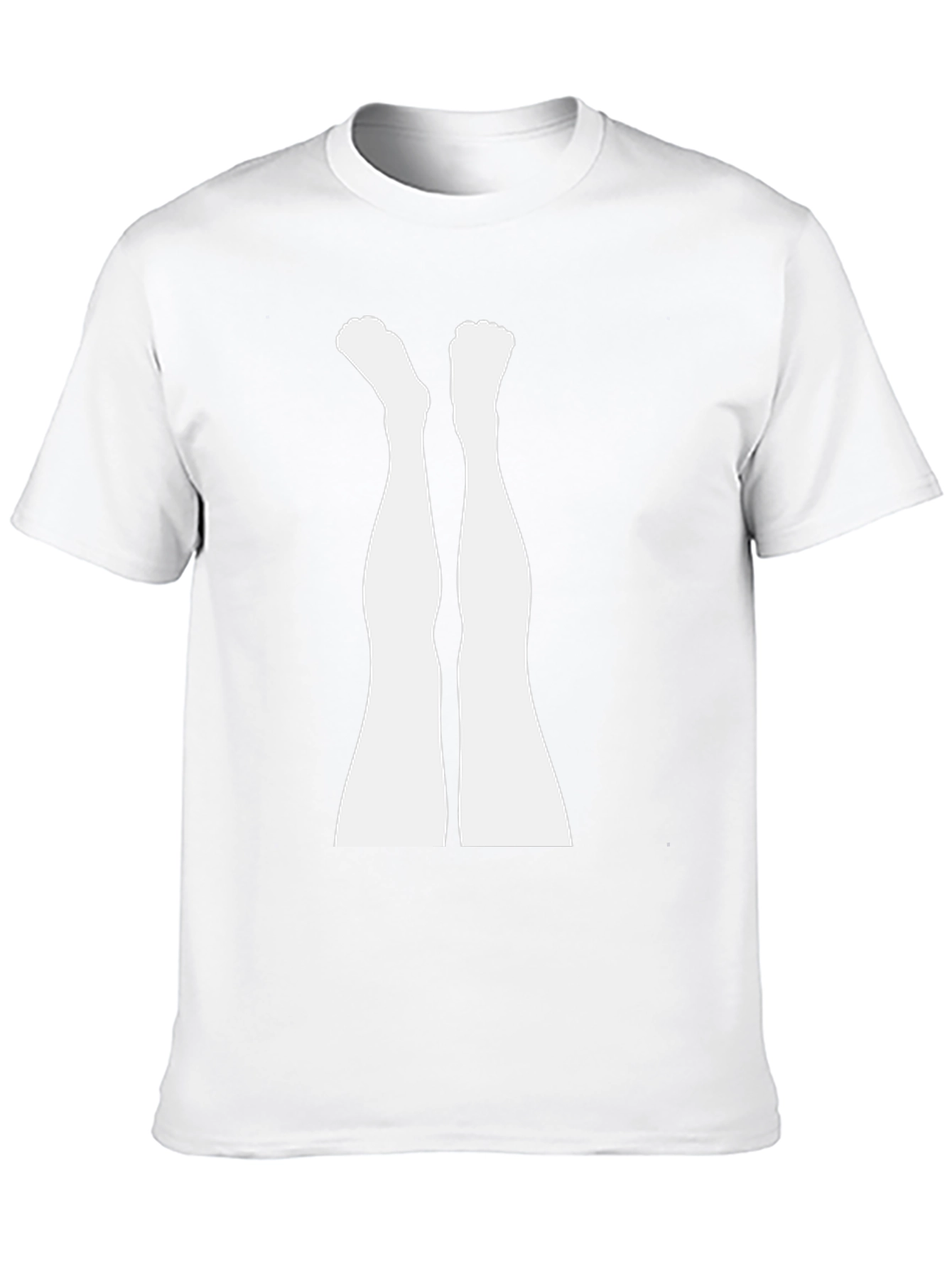 Upside Down Legs Graphic Tee - Funny Unisex T-Shirt