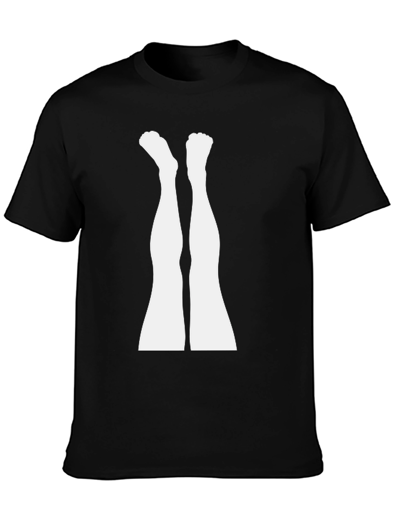 Upside Down Legs Graphic Tee - Funny Unisex T-Shirt