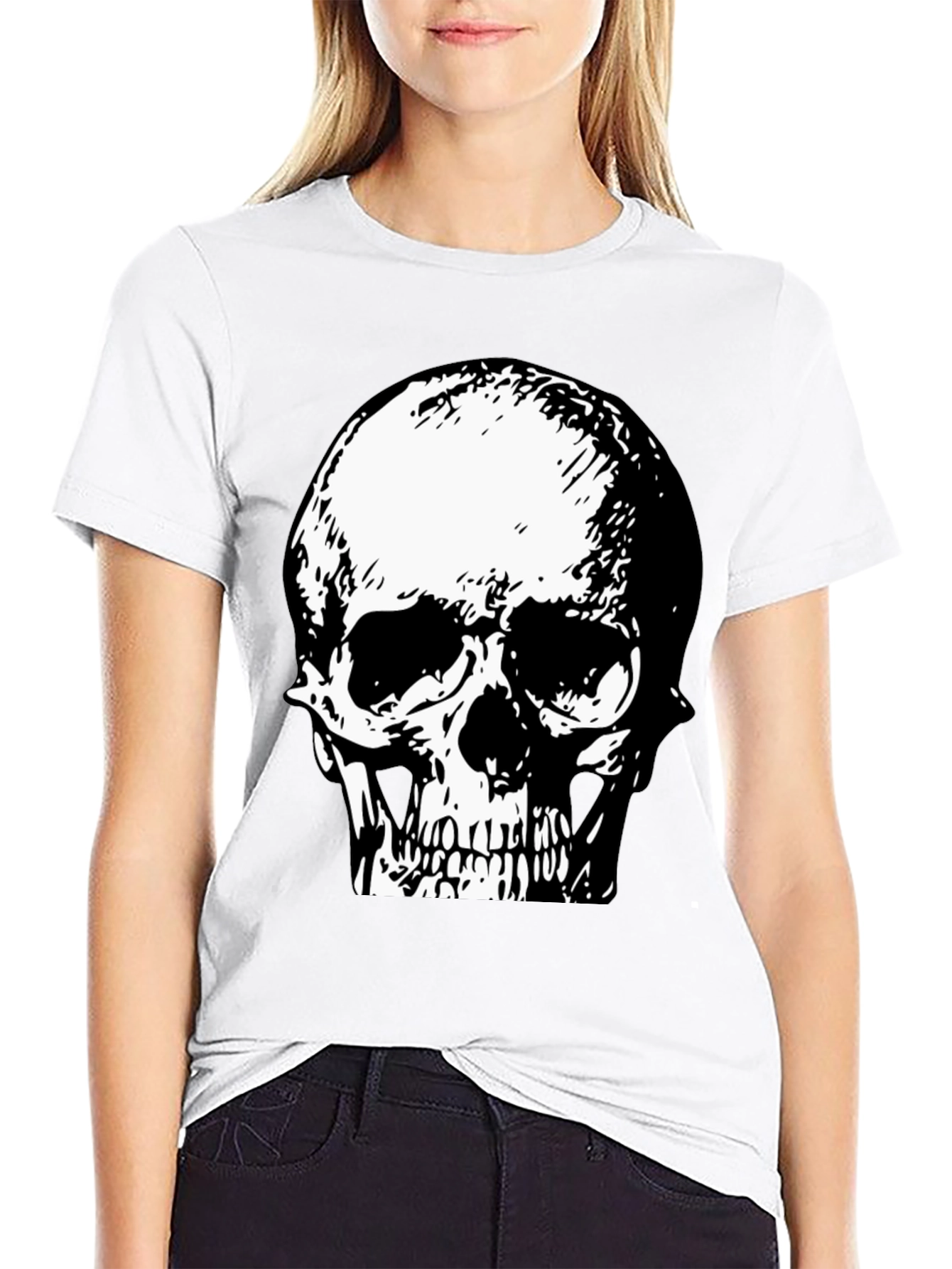 Skull Graphic T-Shirt - Black