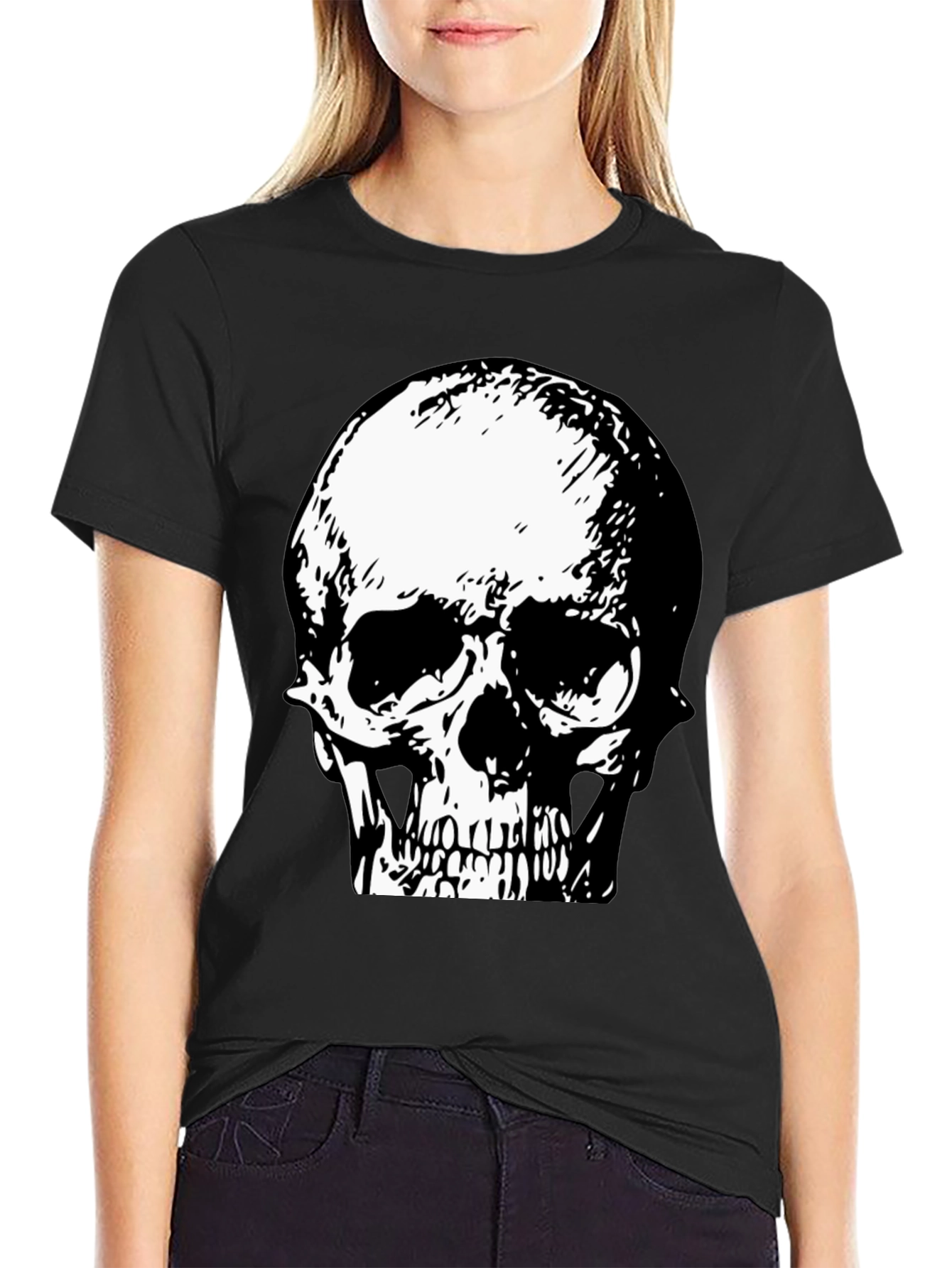 Skull Graphic T-Shirt - Black