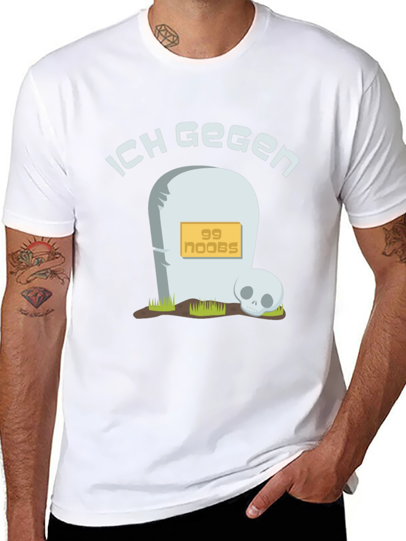 Ich Gegen 99 Noobs Black T-Shirt