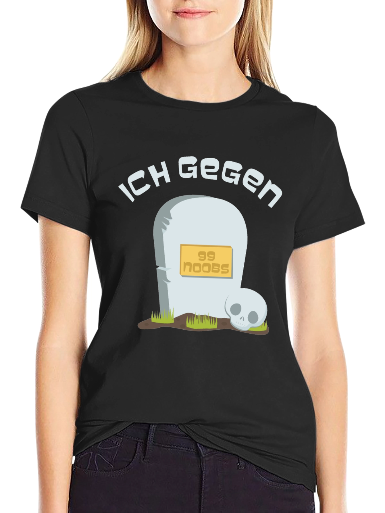 Ich Gegen 99 Noobs Black T-Shirt