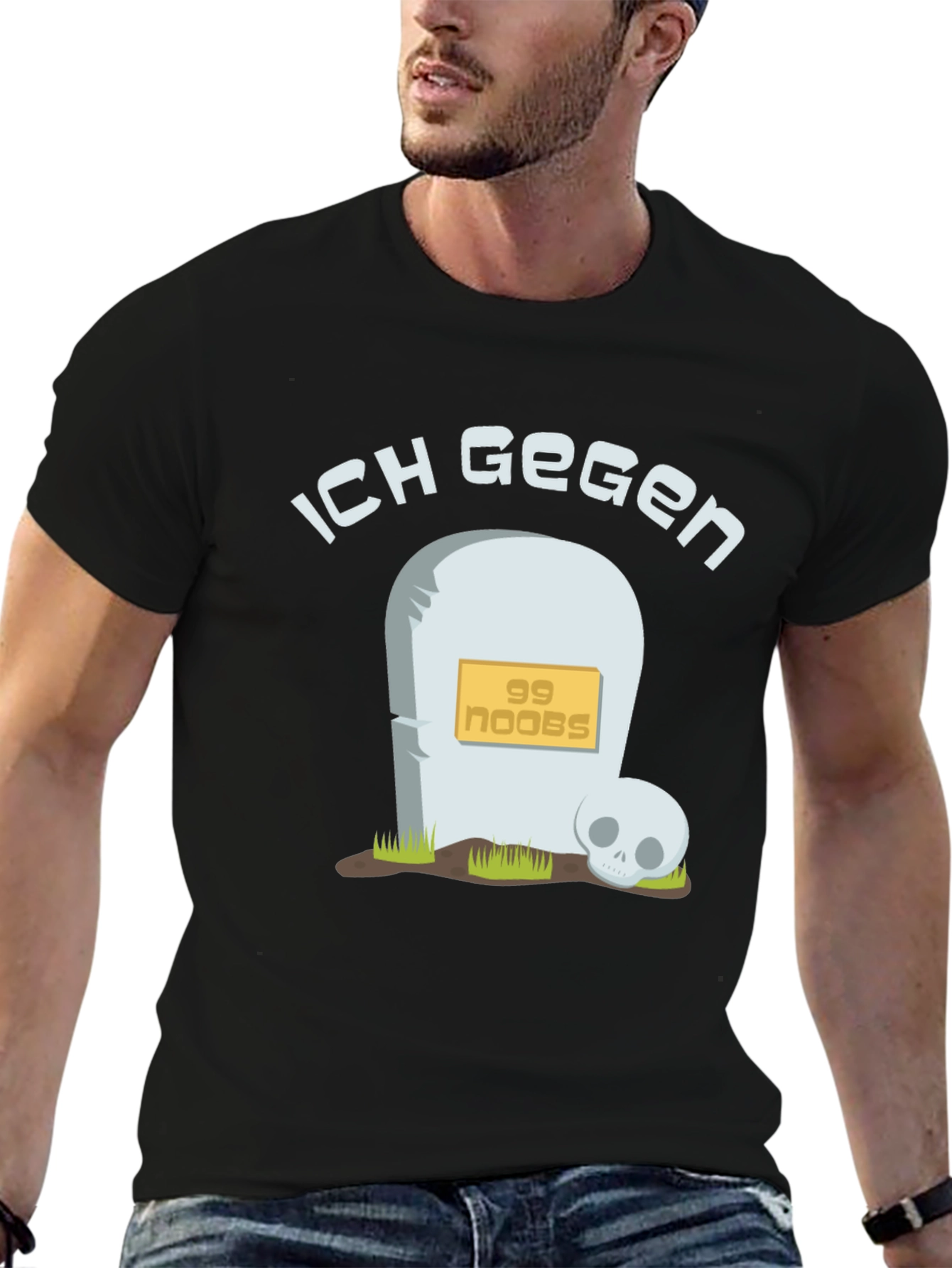 Ich Gegen 99 Noobs Black T-Shirt
