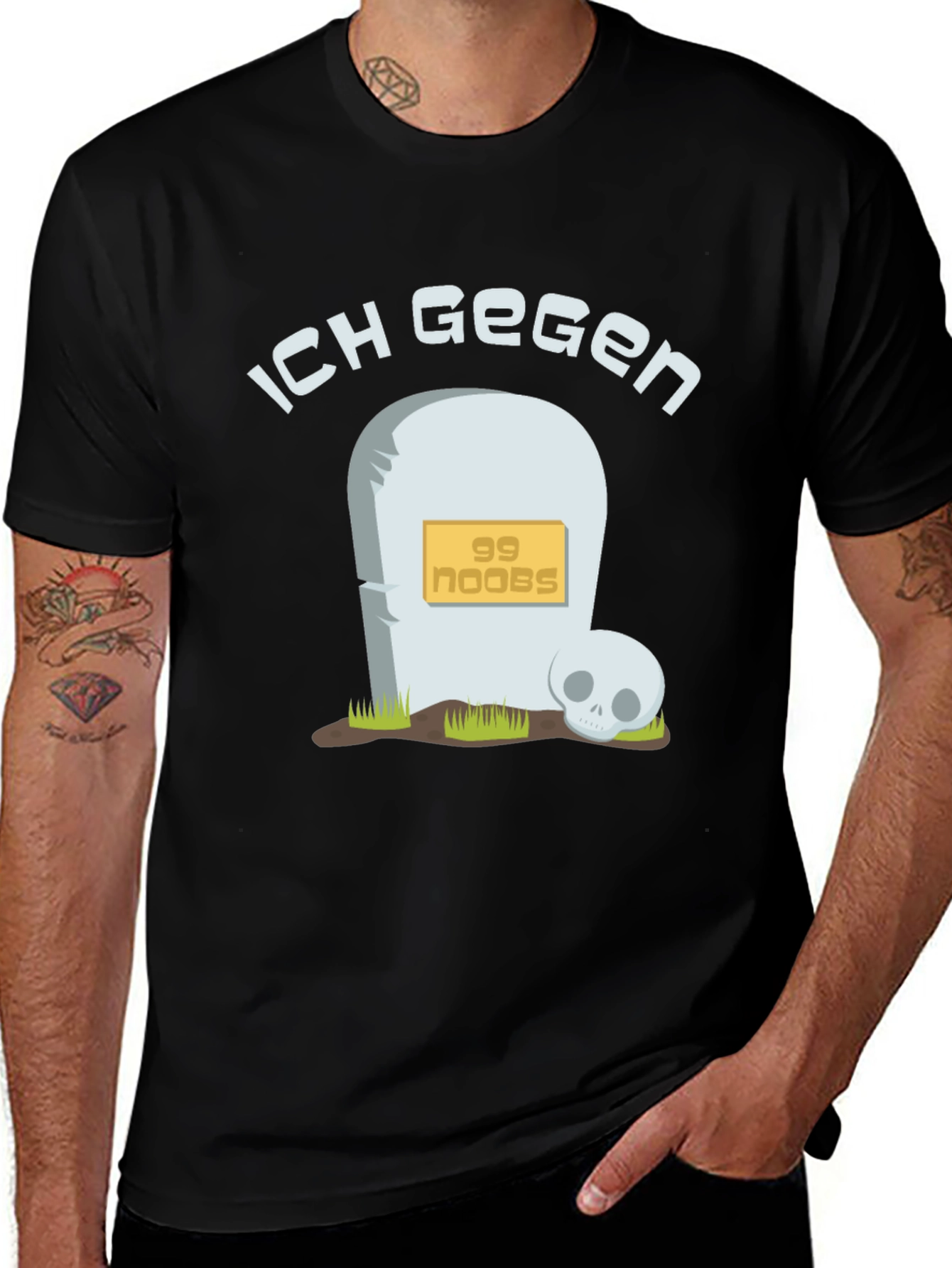 Ich Gegen 99 Noobs Black T-Shirt