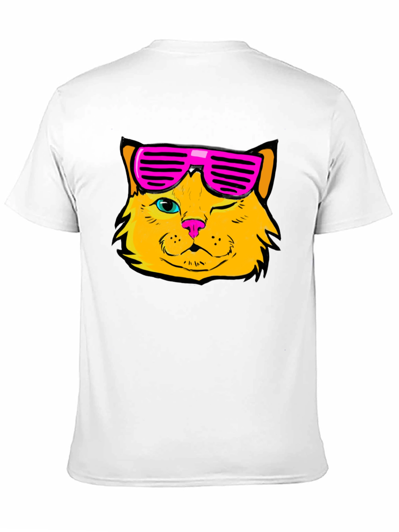 Cool Cat Graphic T-Shirt - Black